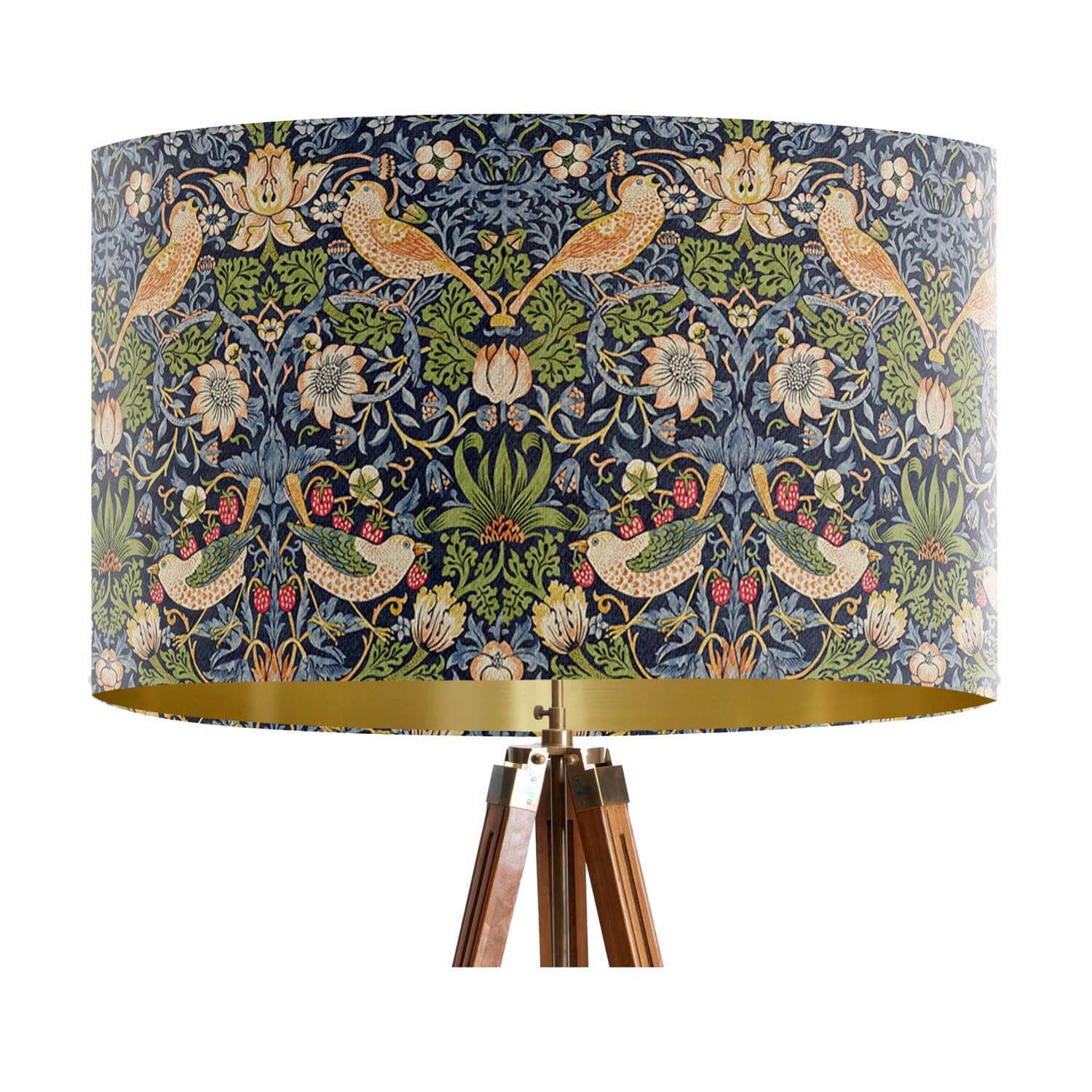 Strawberry Thief Green - William Morris Gallery Lampshade