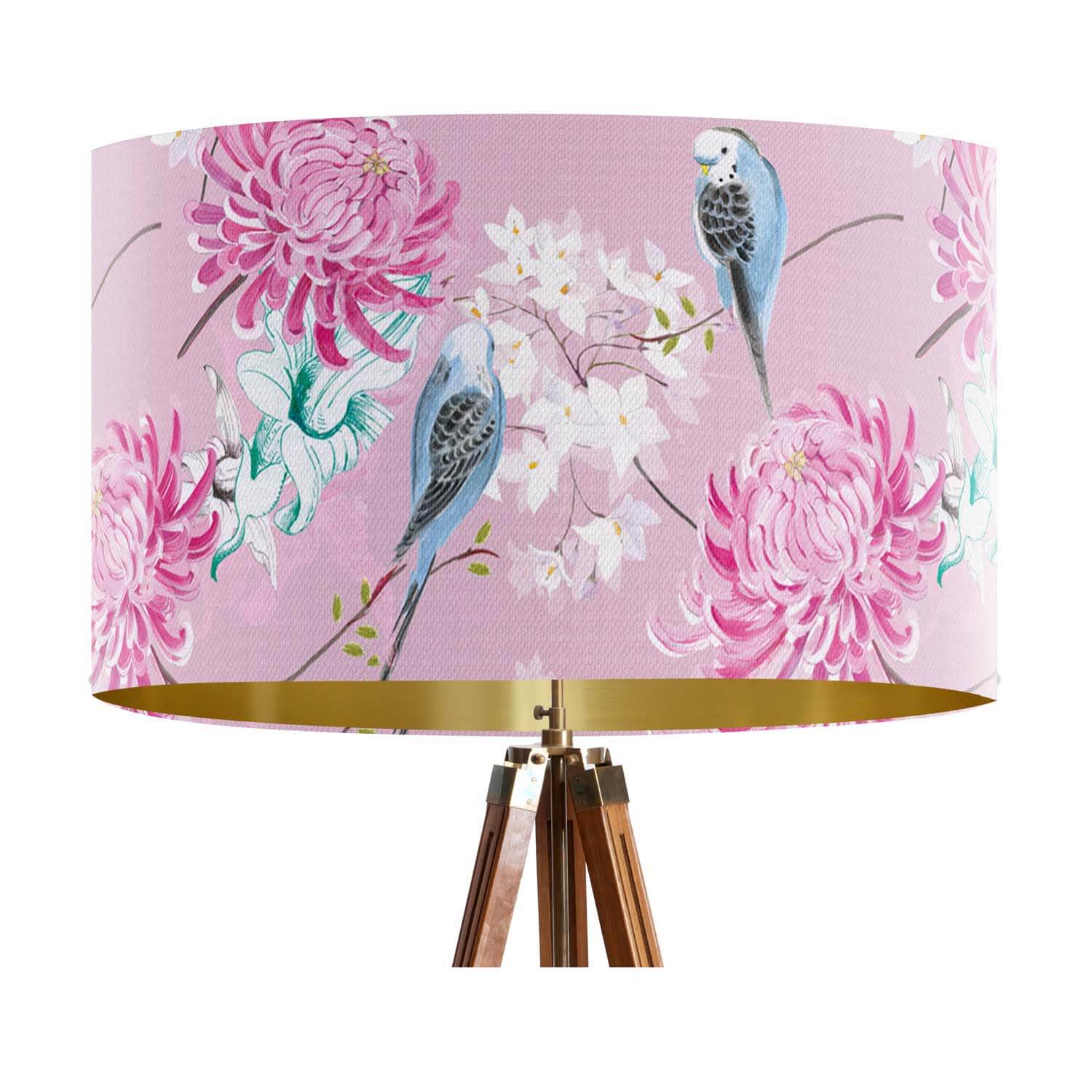 Blossom & Budgies  - Garden Of Eden - House Of Turnowsky Lampshade