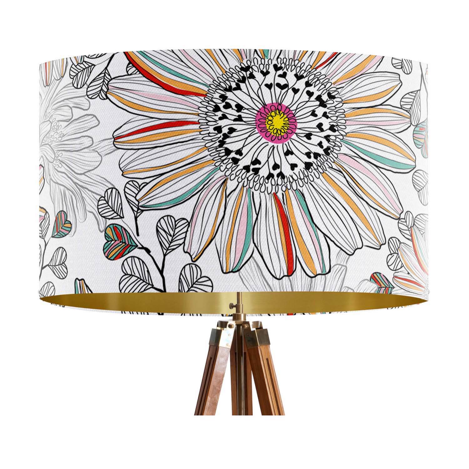Passionflower (White) - Paradise Garden - House Of Turnowsky Lampshade
