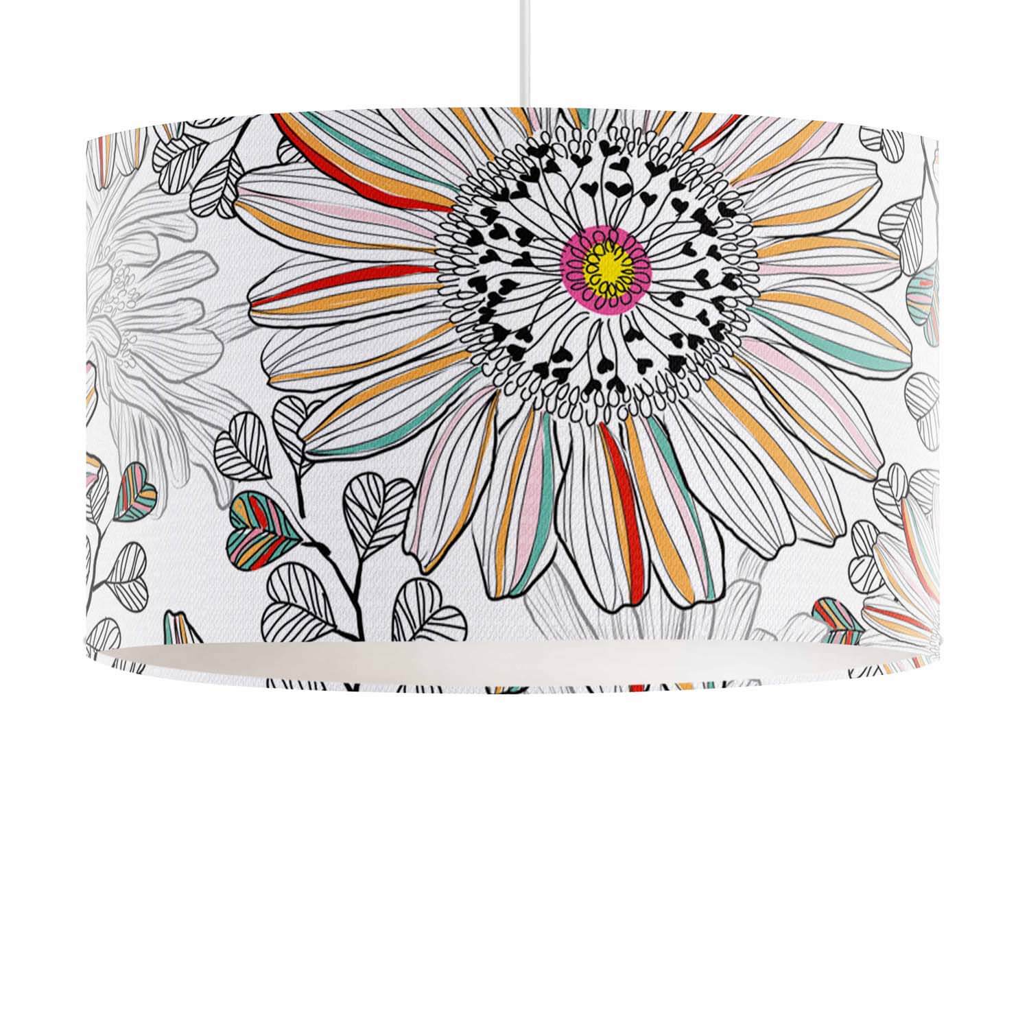 Passionflower (White) - Paradise Garden - House Of Turnowsky Lampshade