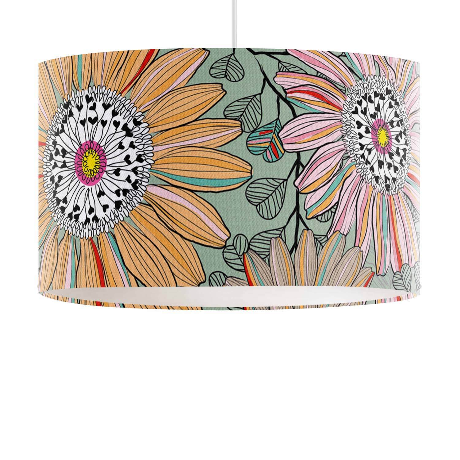 Passion Flower (Green) - Paradise Garden - House Of Turnowsky Lampshade