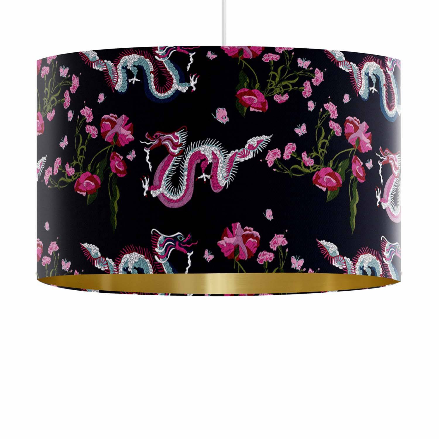 Dragon Rose - Their Nibs Funky Art Lampshade