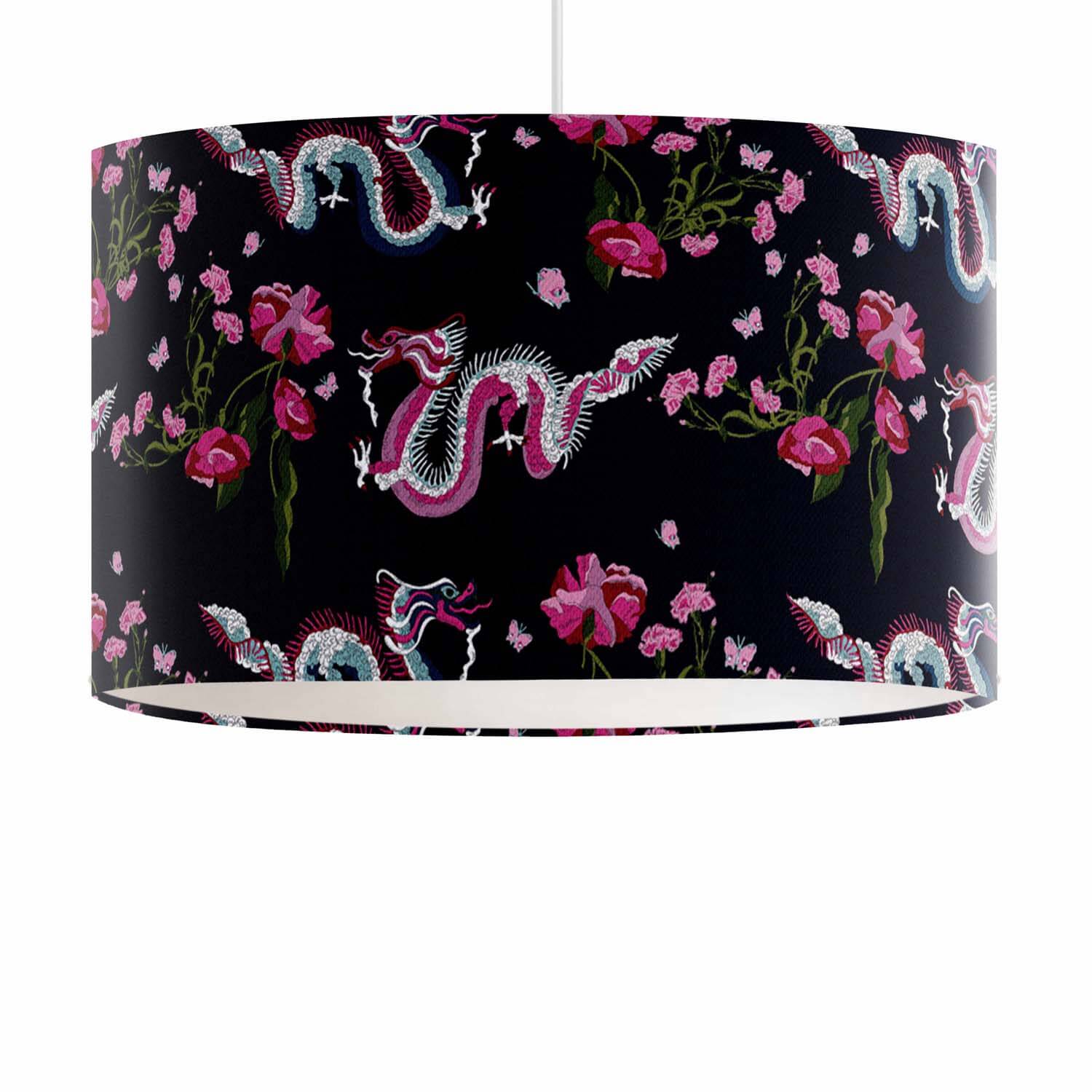 Dragon Rose - Their Nibs Funky Art Lampshade