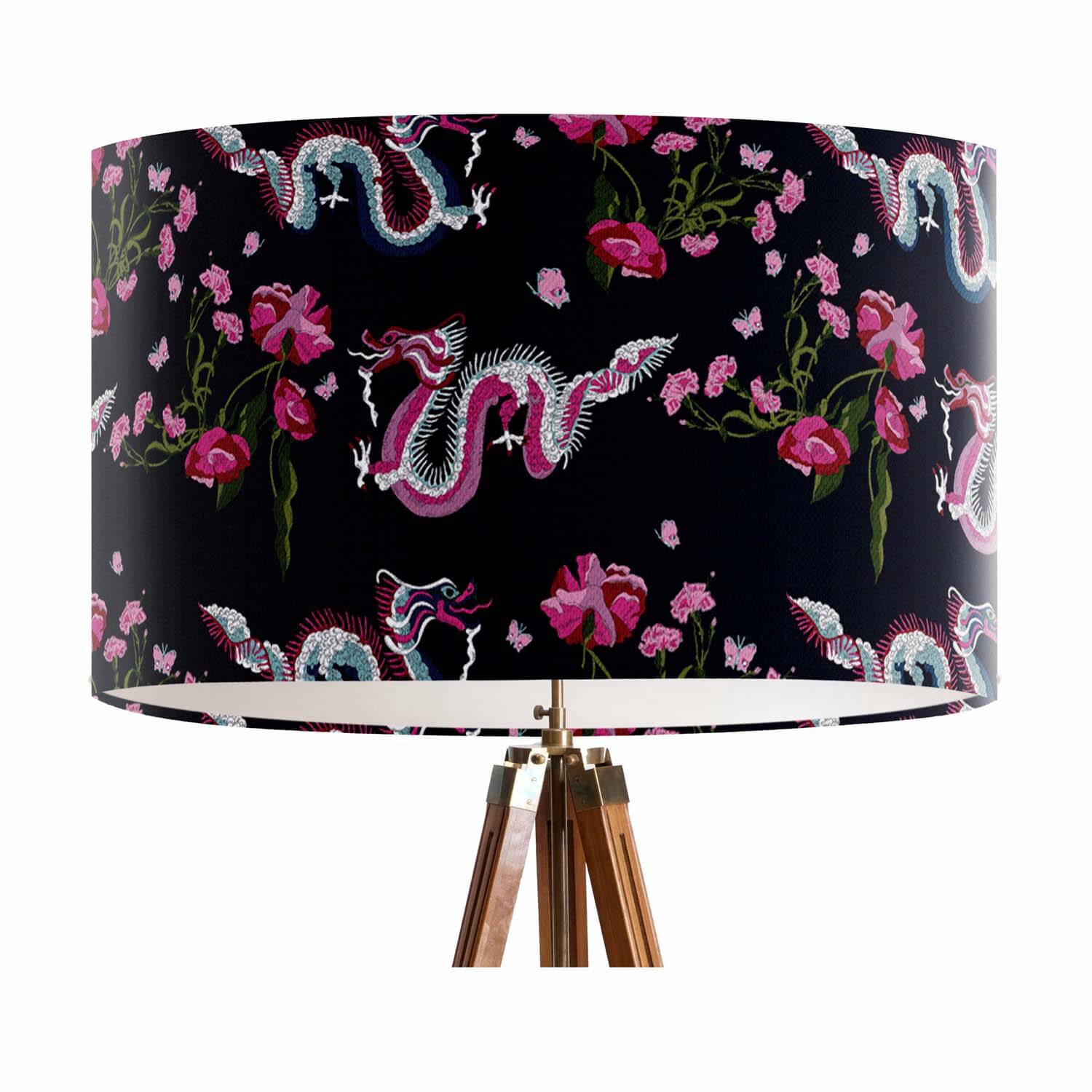 Dragon Rose - Their Nibs Funky Art Lampshade