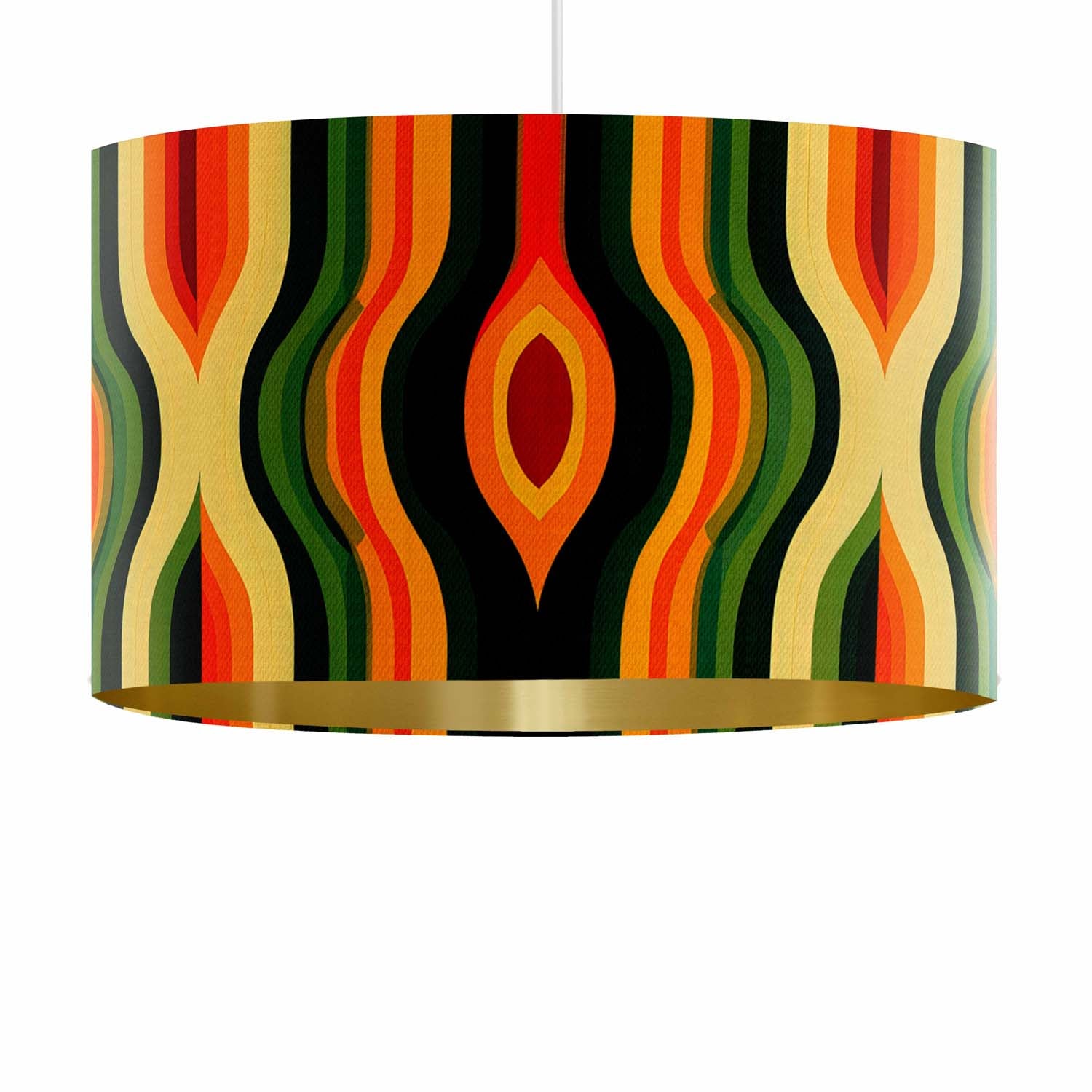 Sunset Stripes - Funky Art Print Lampshade