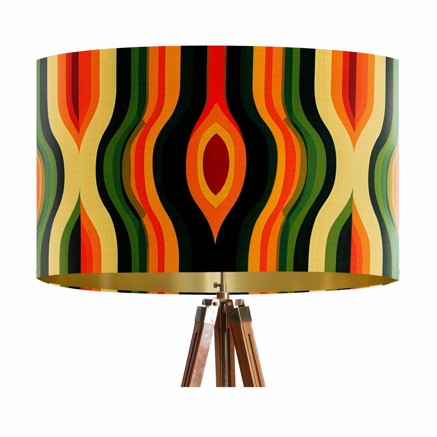 Sunset Stripes - Funky Art Print Lampshade