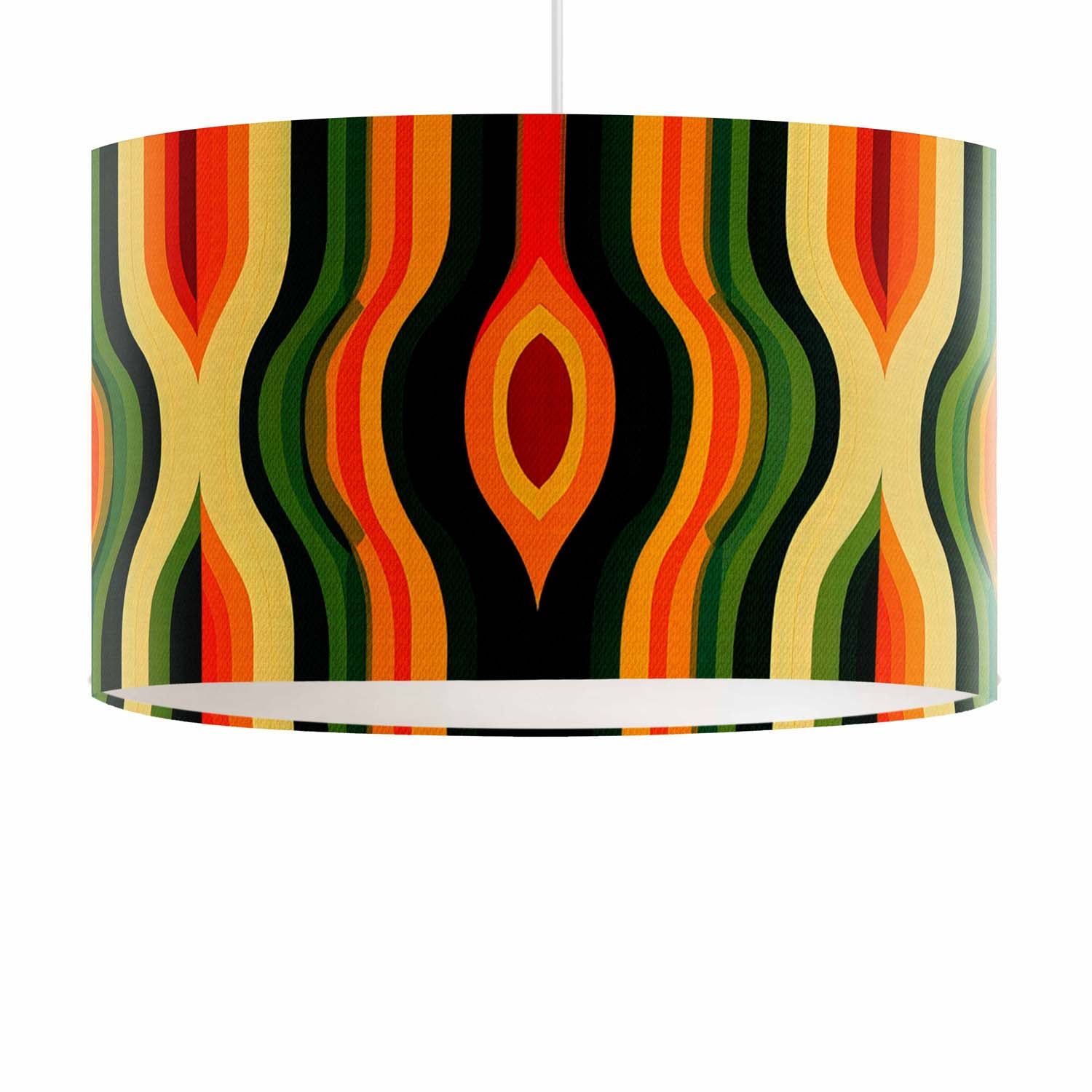 Sunset Stripes - Funky Art Print Lampshade