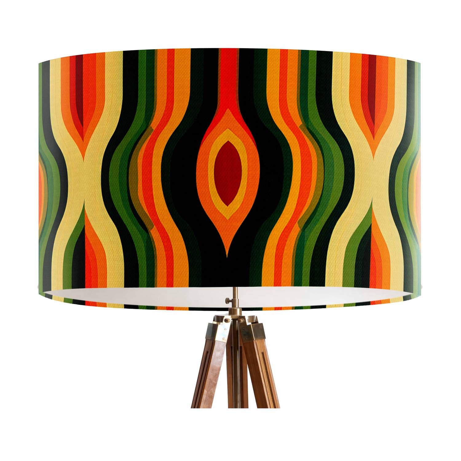 Sunset Stripes - Funky Art Print Lampshade