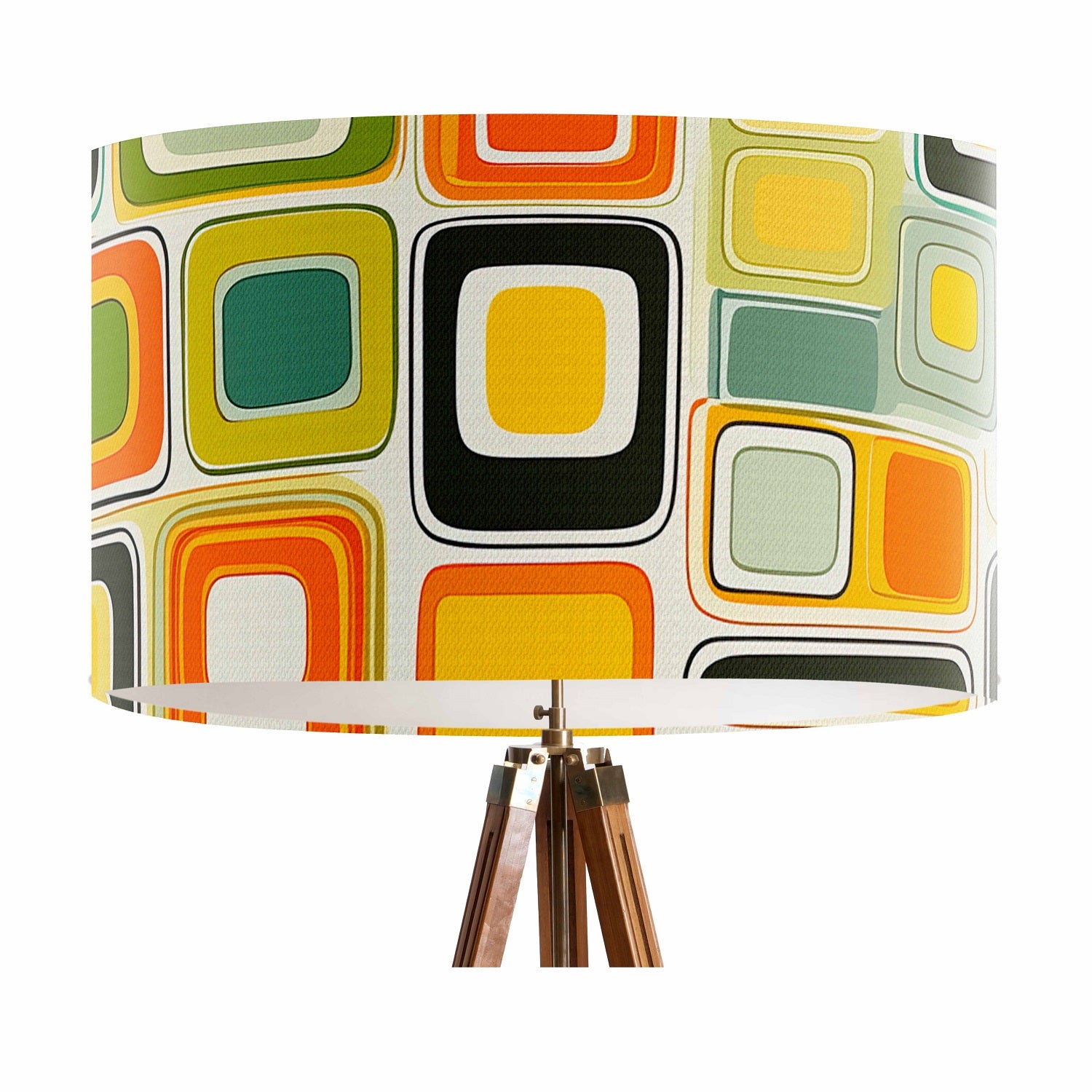 Retro Squares - Art Lampshade