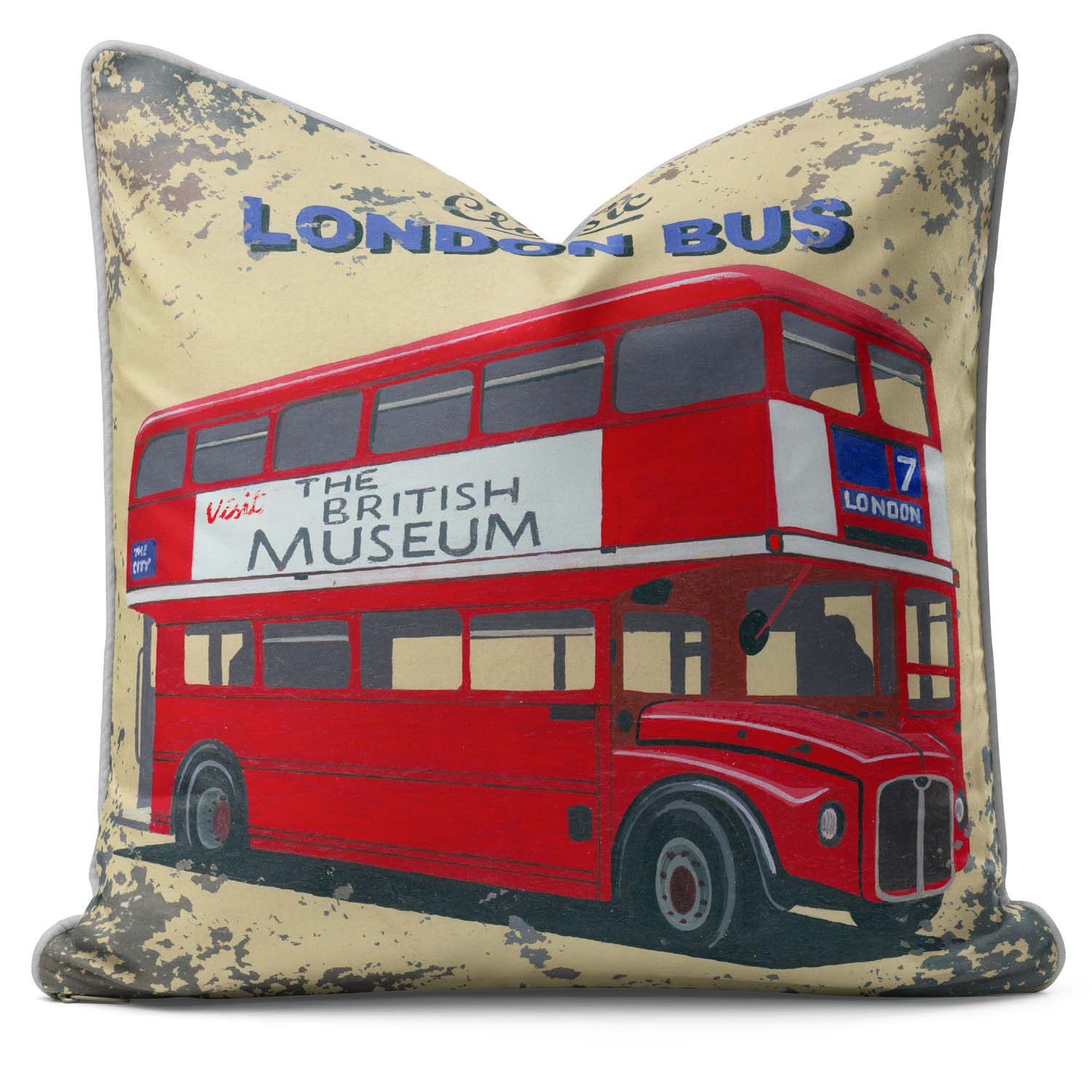 London Red Routmaster - British Retro Cushion