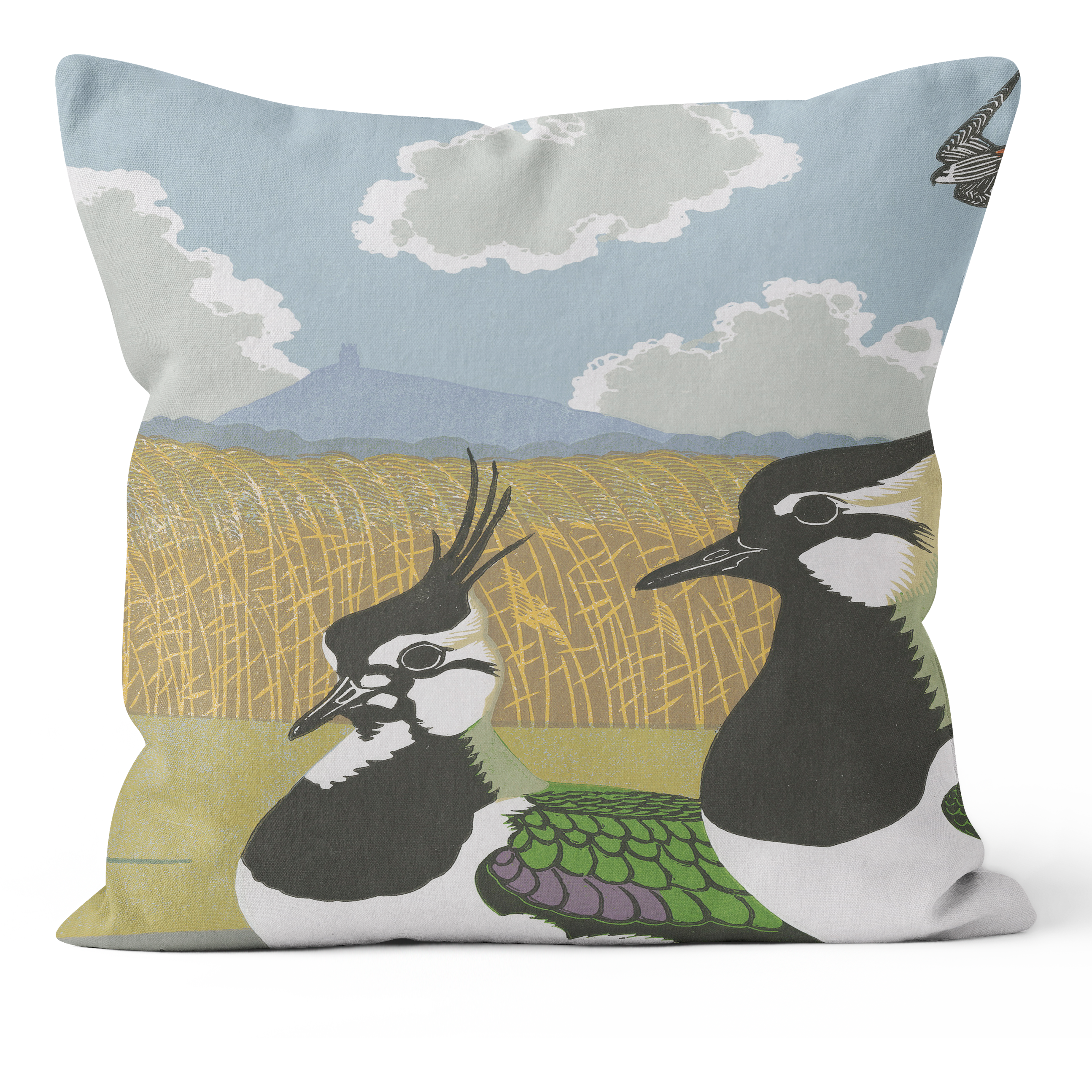 Ducks Lapwings Falcons II - Robert Gillmor Cushion