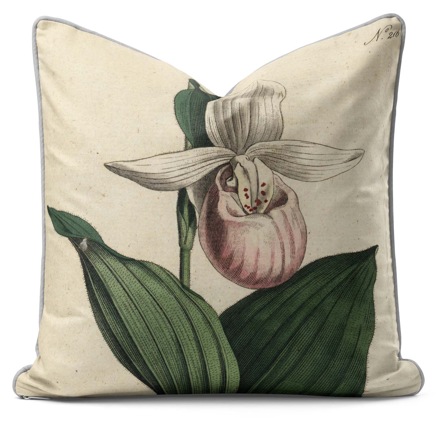 Showy Lady's-slipper - Botanical Cushion
