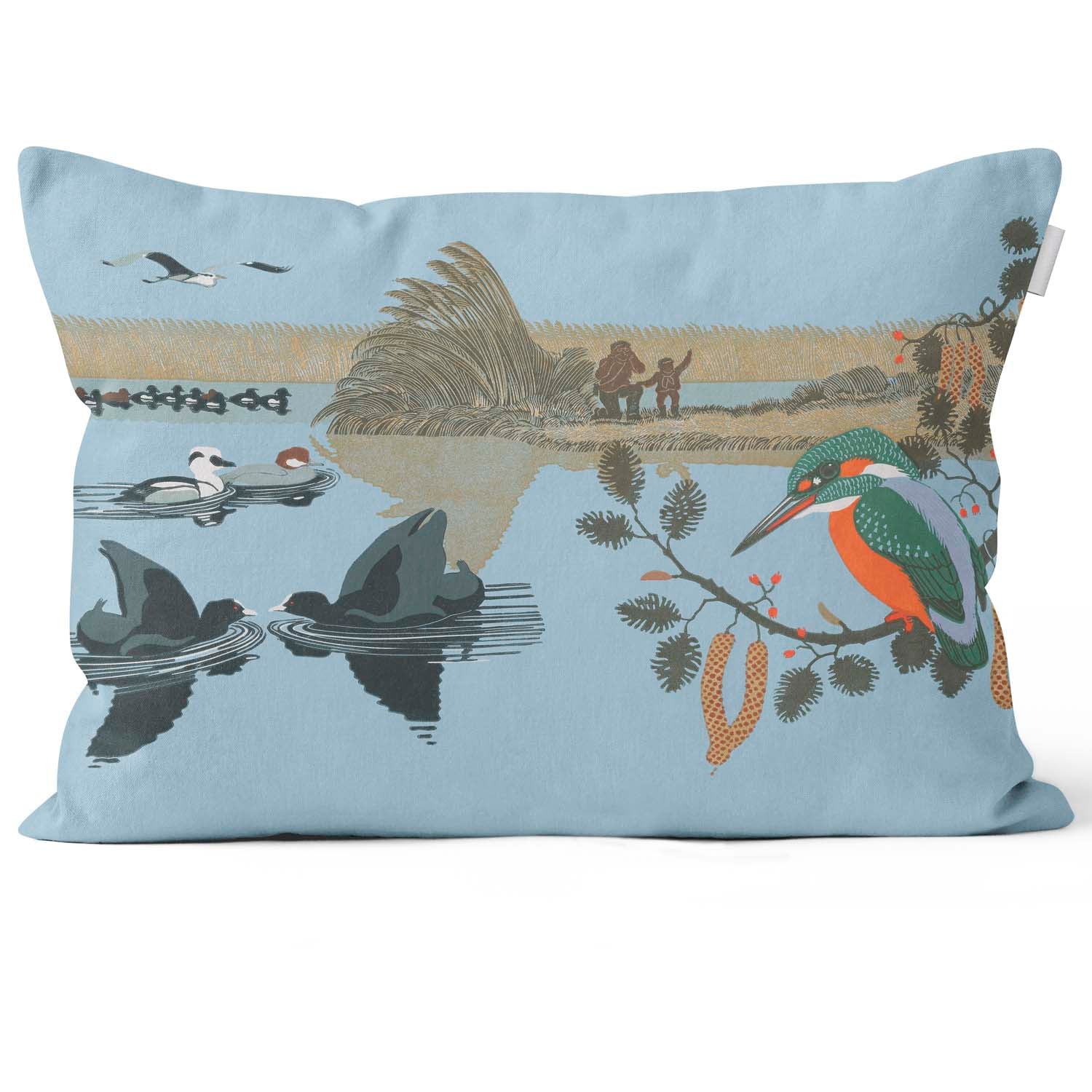 Kingfisher - Robert Gillmor Cushion