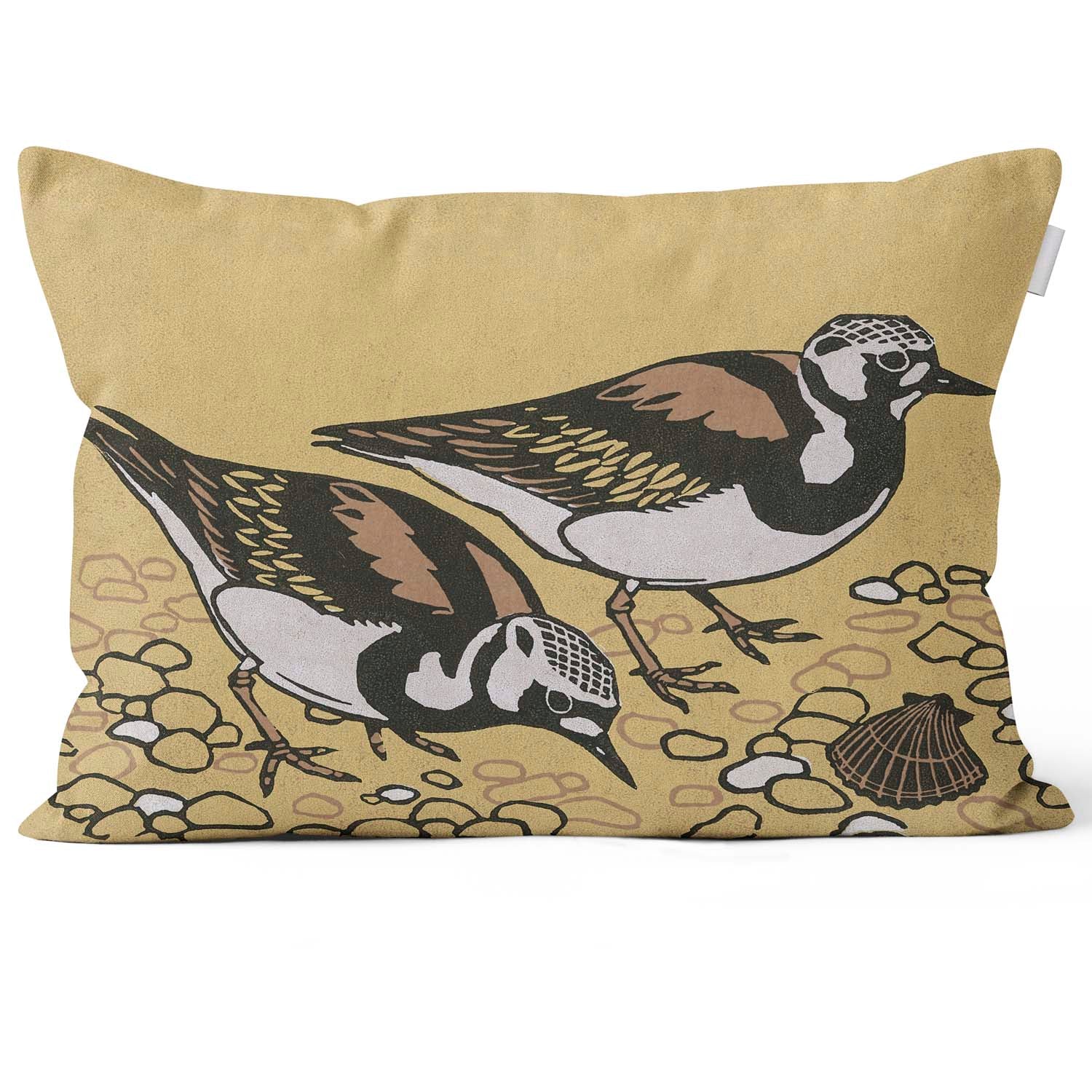 Turnstones - Robert Gillmor Cushion