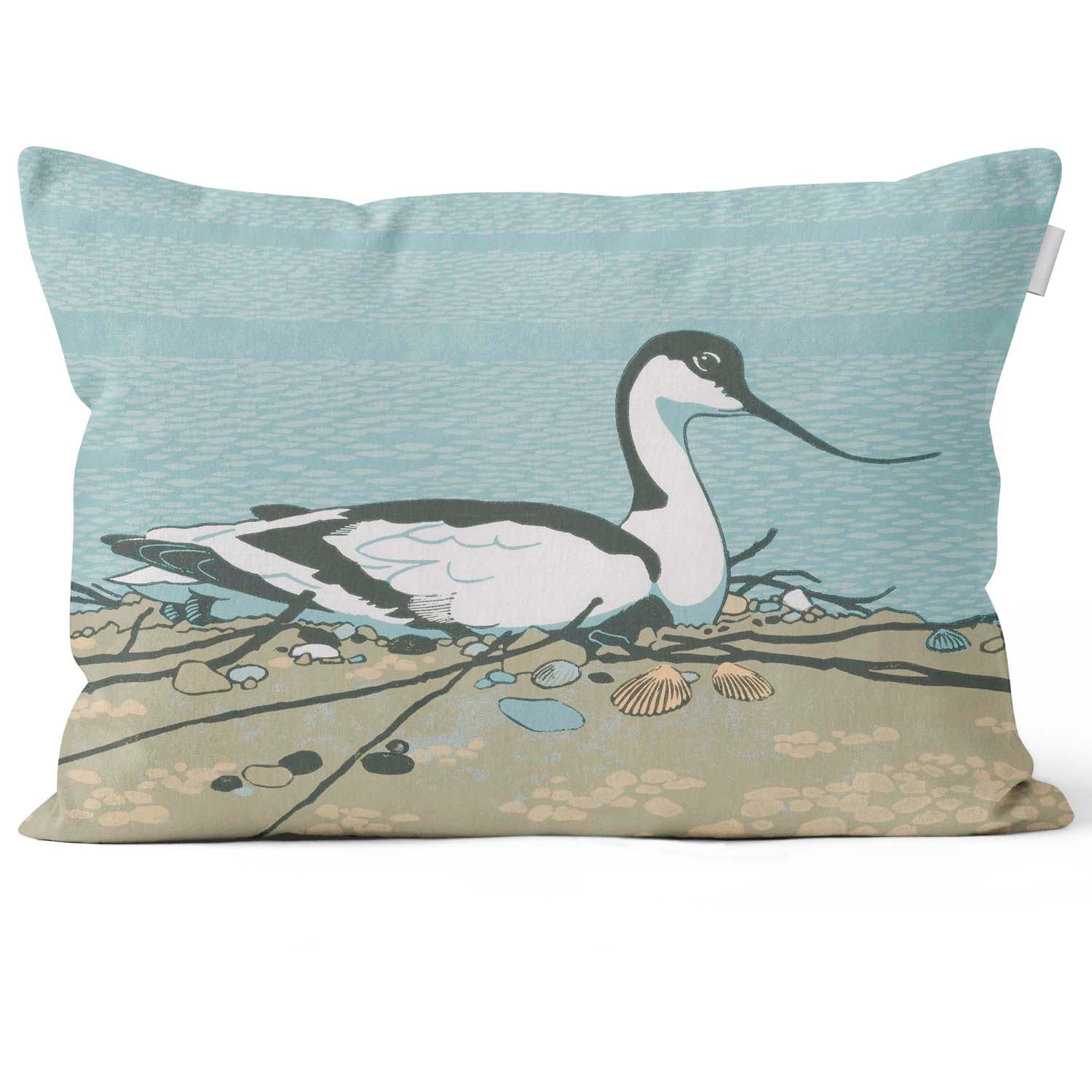 Brooding Avocet - Robert Gillmor Cushion