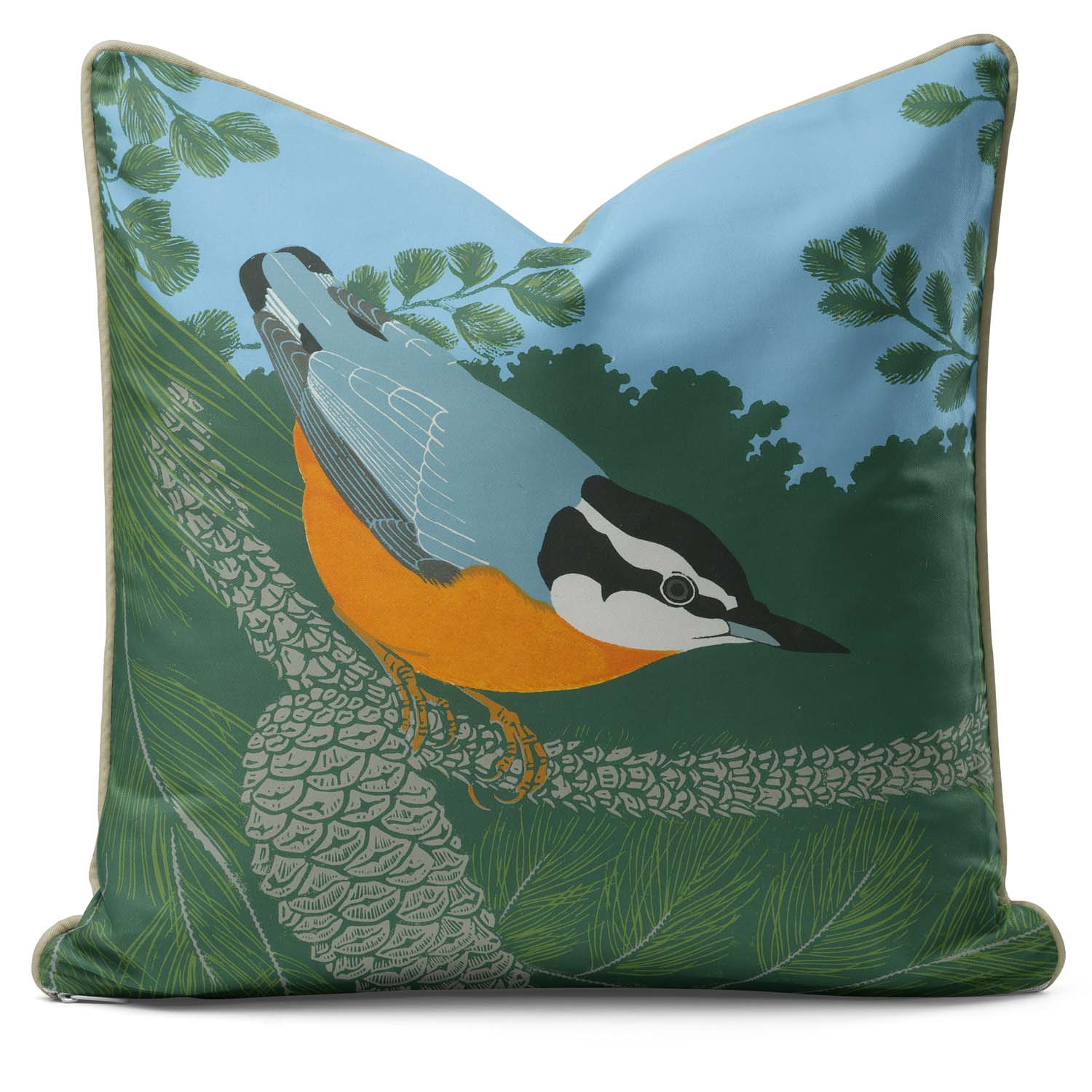 Red - Breasted Nuthatch - Robert Gillmor Cushion