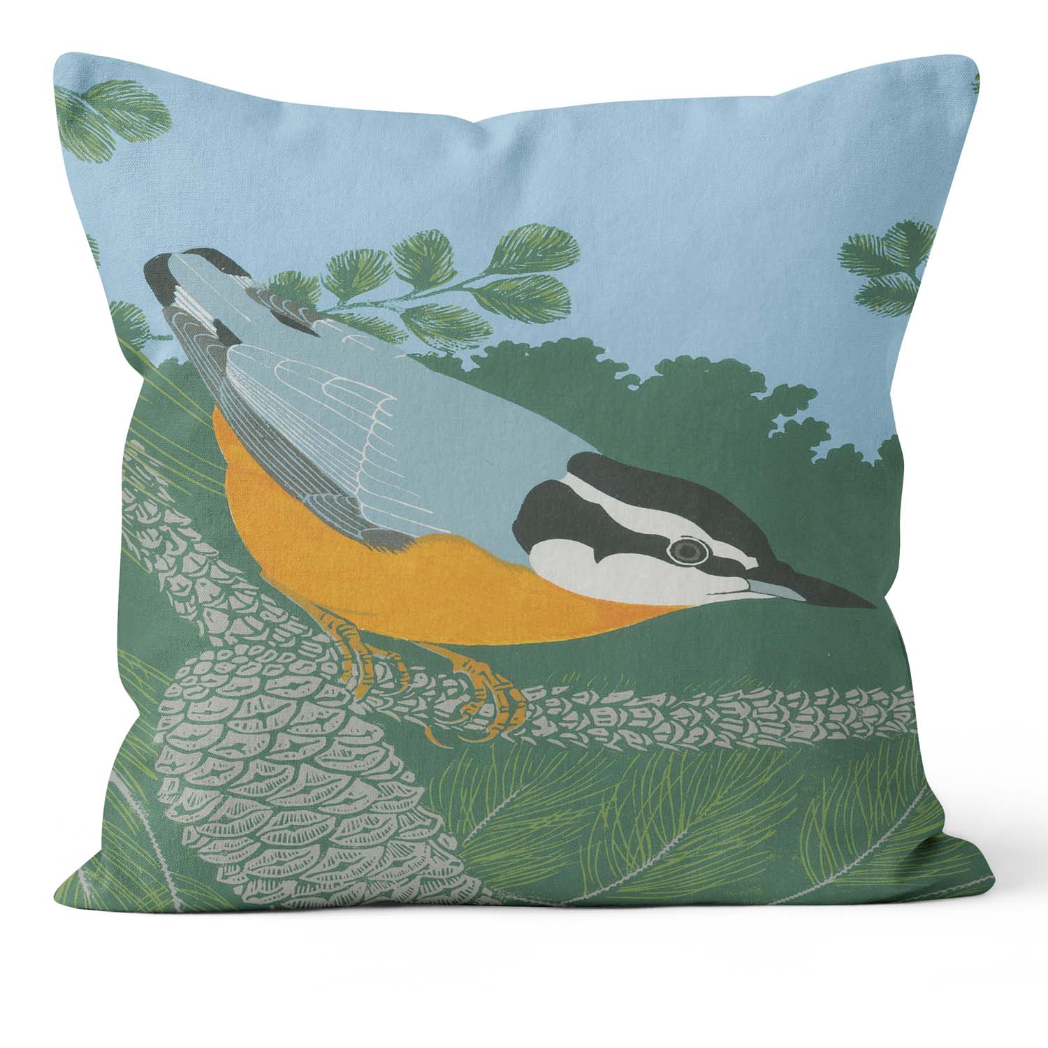 Red - Breasted Nuthatch - Robert Gillmor Cushion