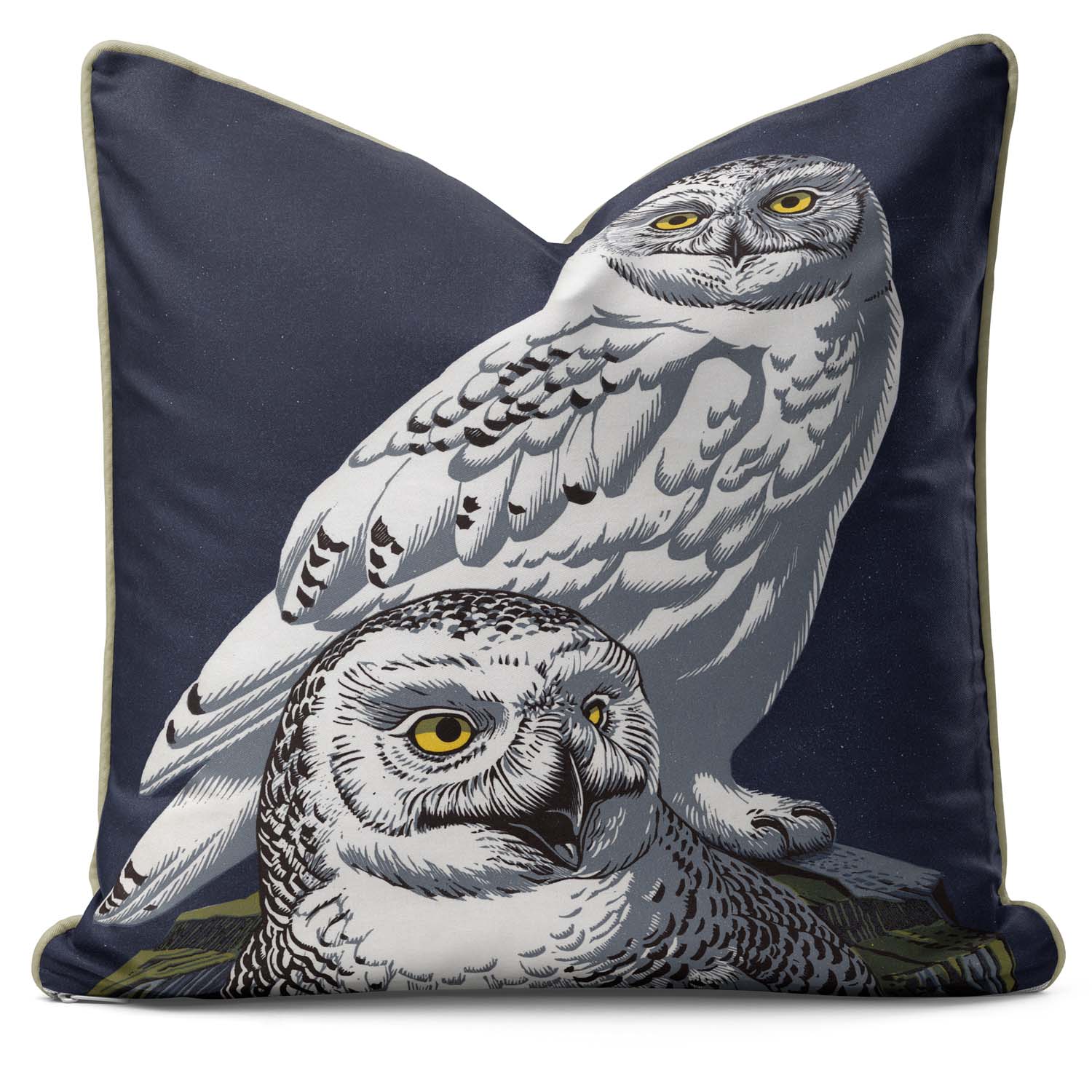 Snowy Owls - Robert Gillmor Cushion