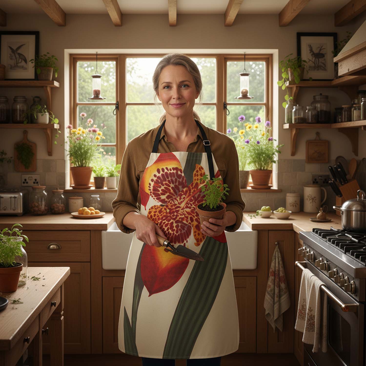Mexican Iris - Botanical Apron