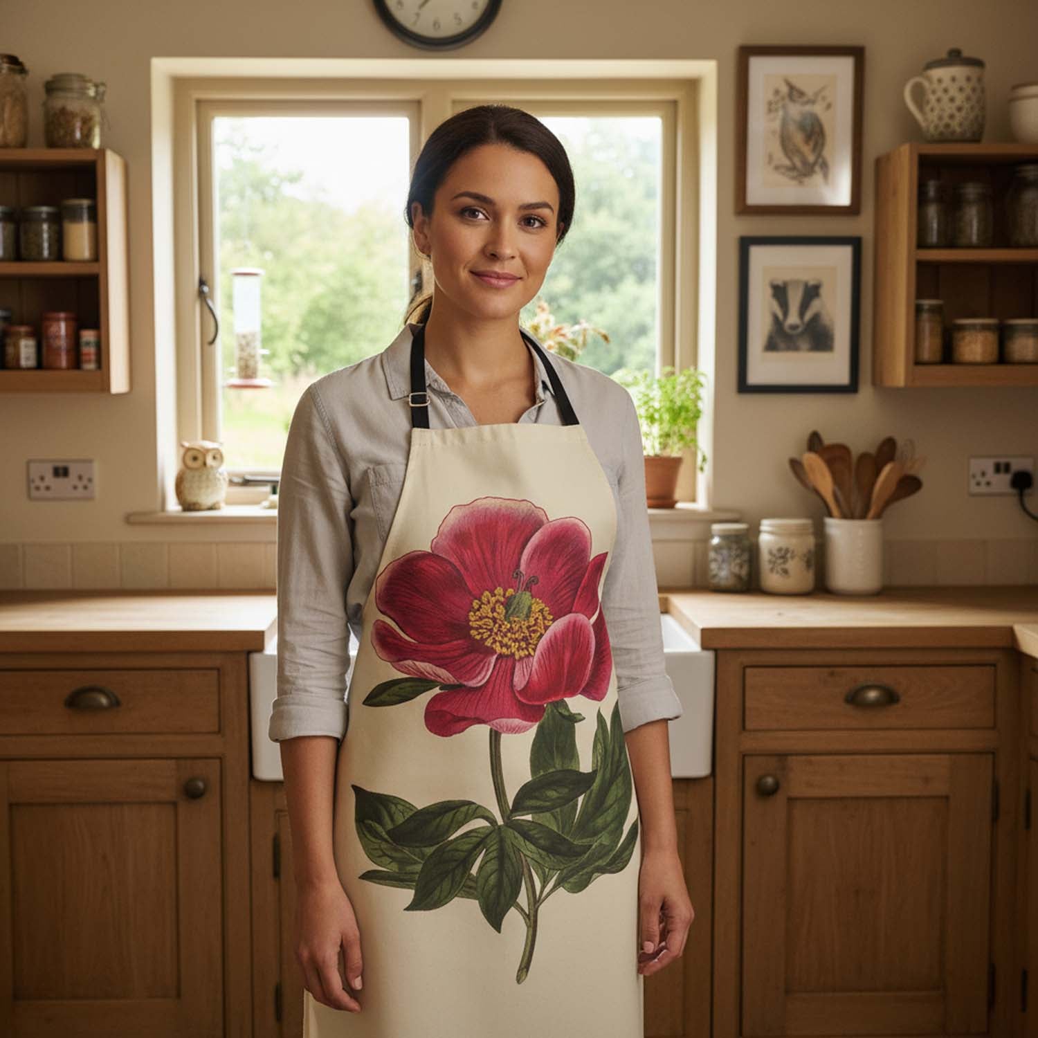 Peony - Botanical Apron