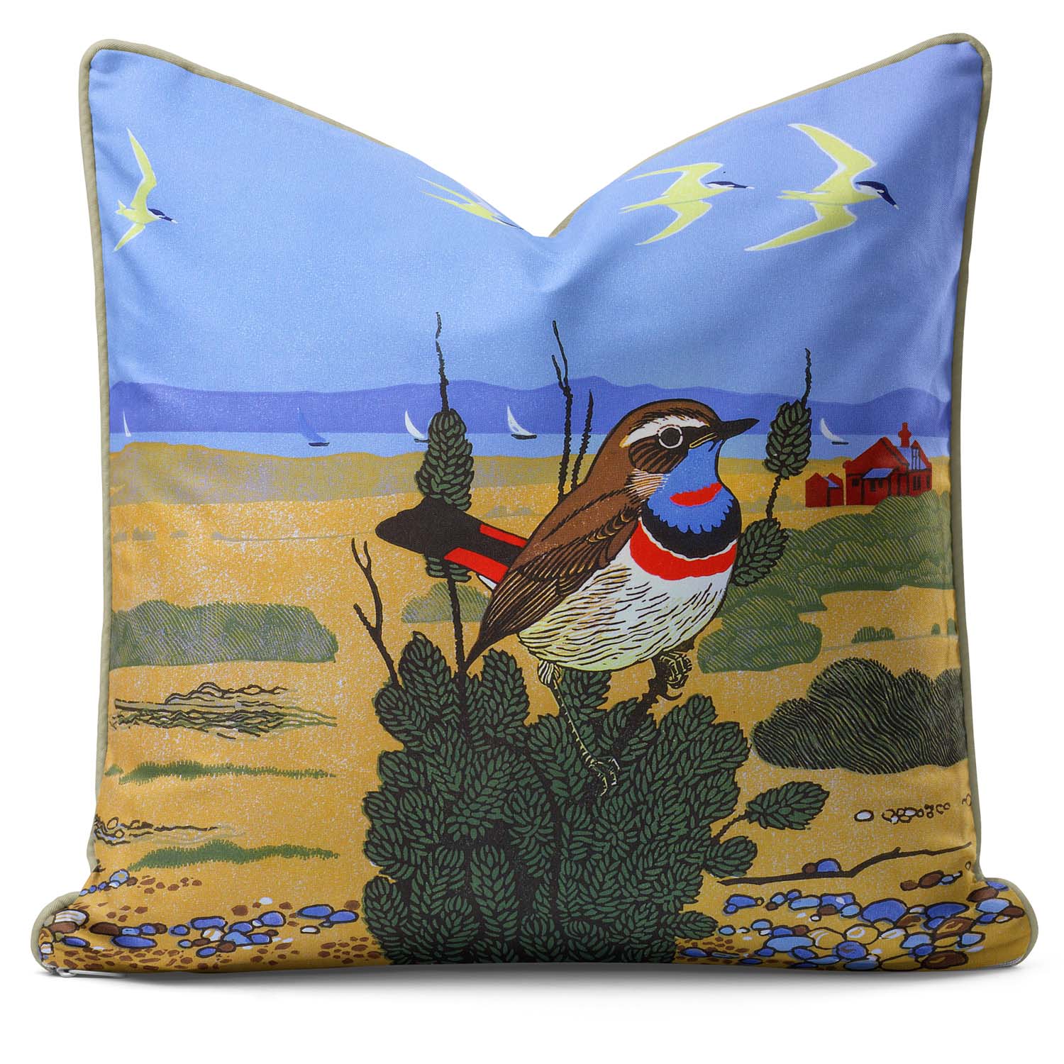 Red Spotted - Robert Gillmor Cushion