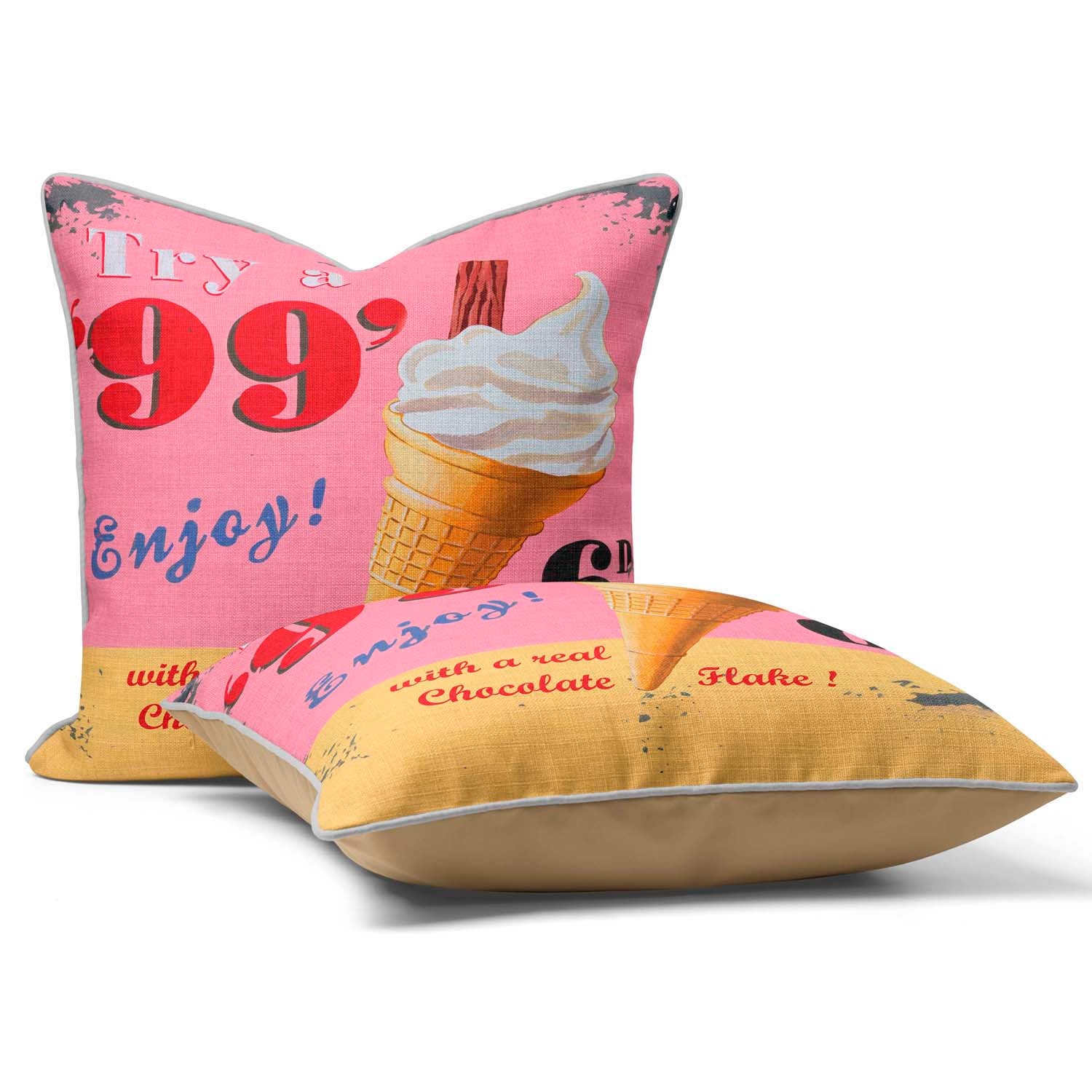 99 Flake - Martin Wiscombe - Art Print Cushion