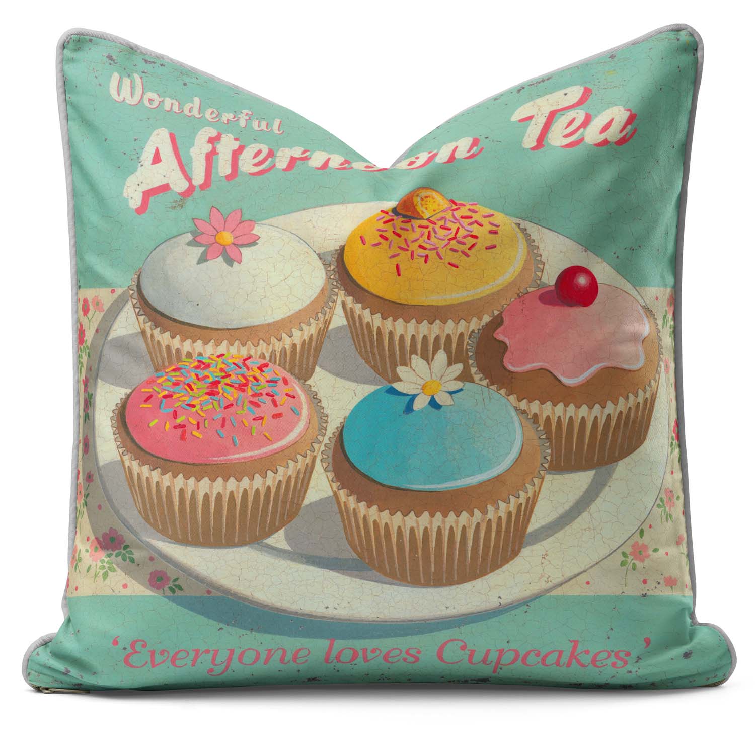 Cup Cakes Party Cakes - Martin Wiscombe Cushion