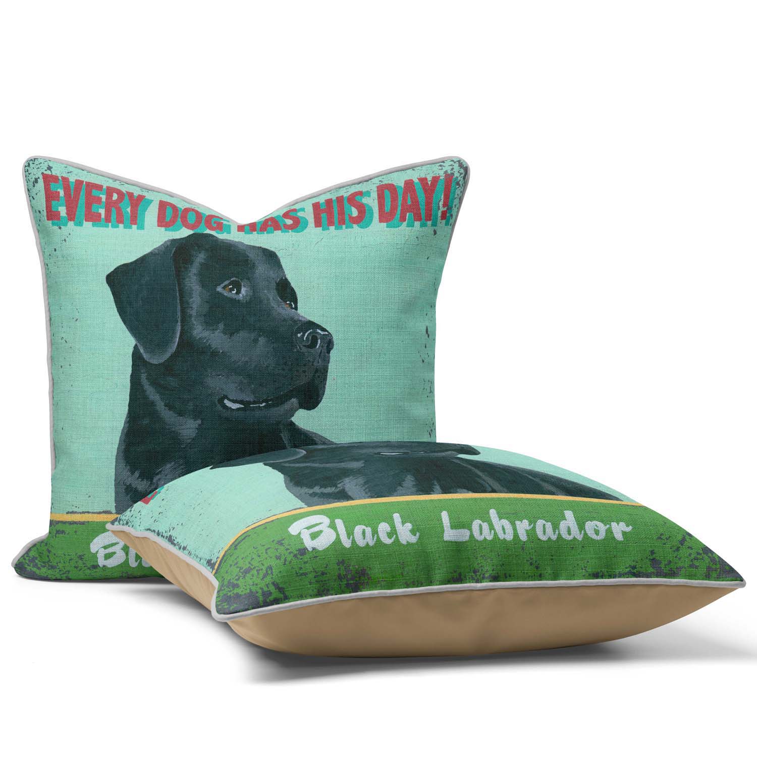 Black Labrador - Martin Wiscombe Cushion