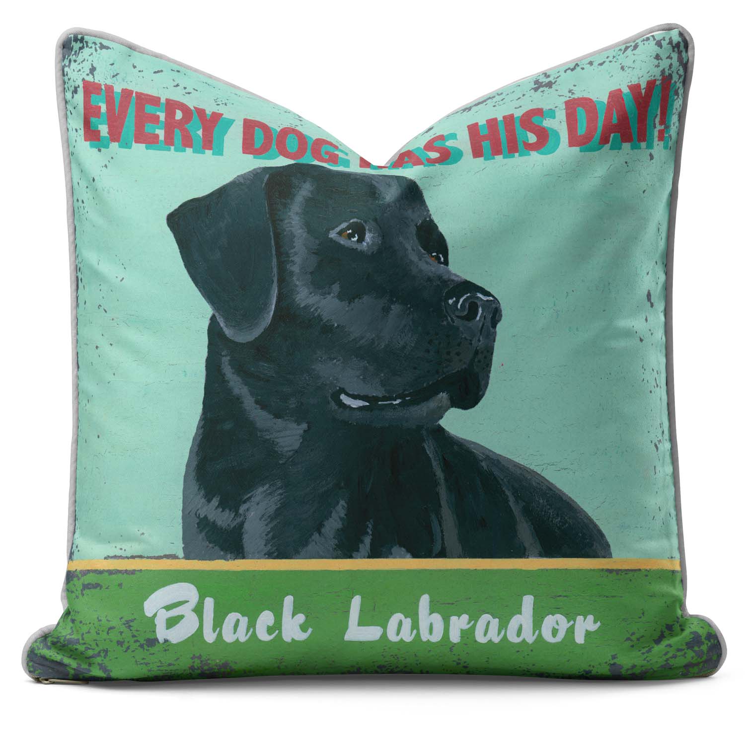 Black Labrador - Martin Wiscombe Cushion