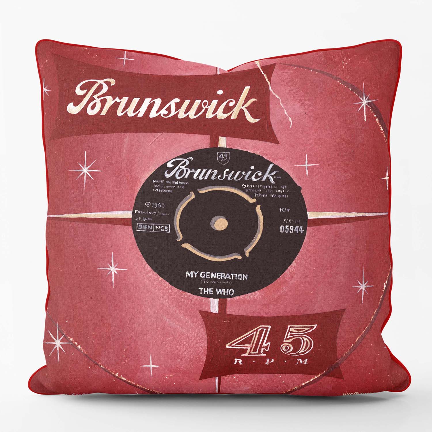 My Generation Brunswick 45rpm - Martin Wiscombe - Classic Vinyl Cushion
