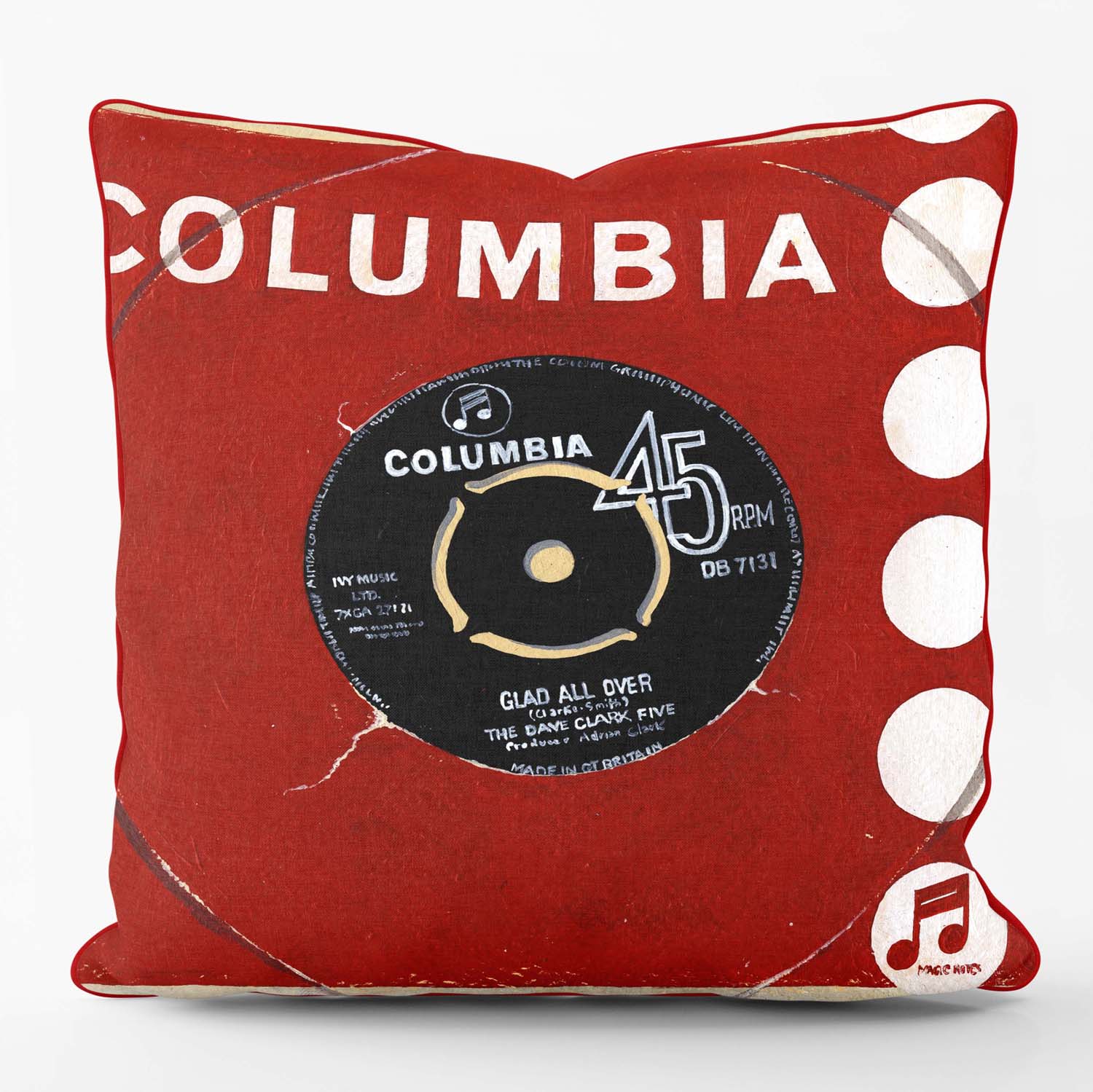 Glad All Over Columbia 45rpm - Martin Wiscombe - Classic Vinyl Cushion
