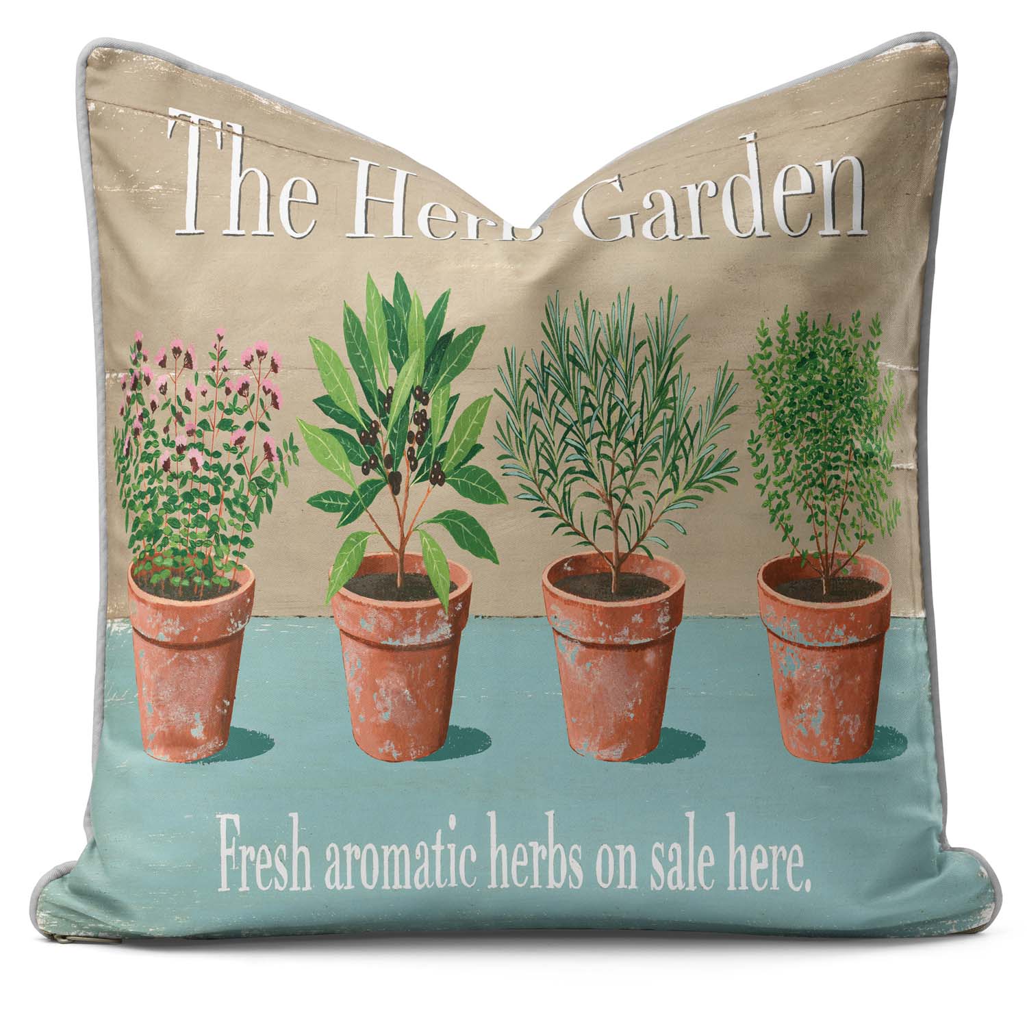 Herb Garden - Martin Wiscombe - Art Print Cushion