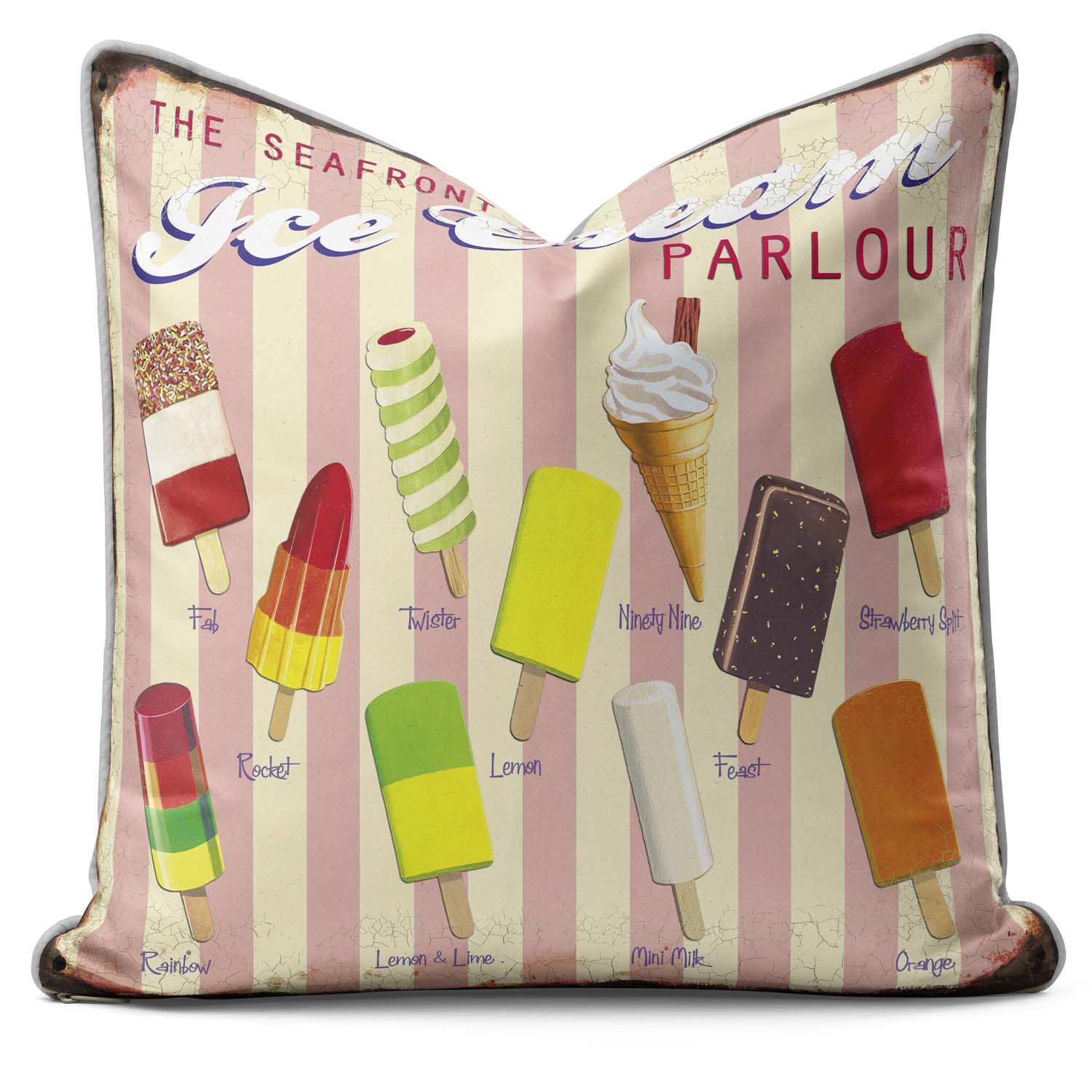 Ice Cream Parlour - Martin Wiscombe - Art Print Cushion