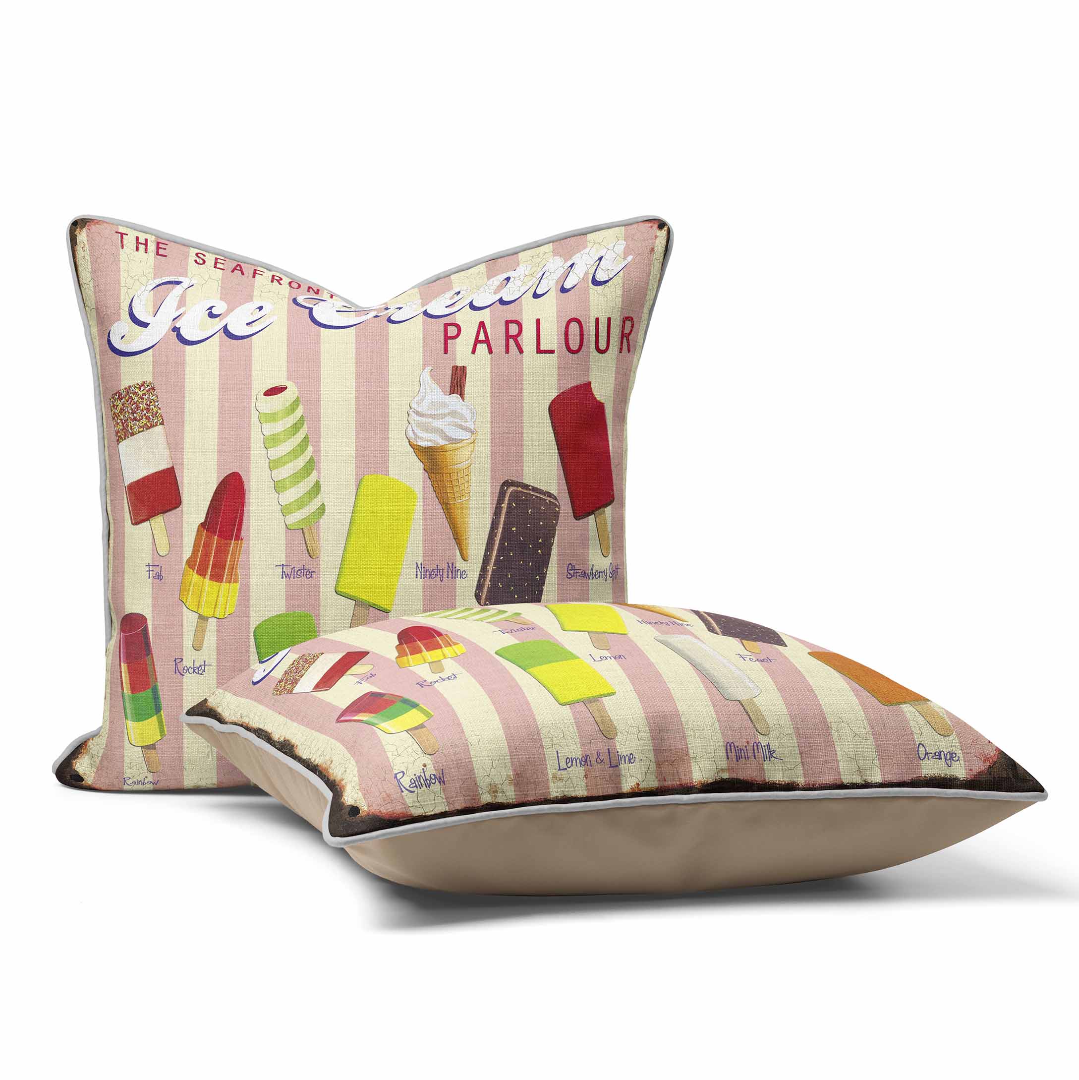 Ice Cream Parlour - Martin Wiscombe - Art Print Cushion