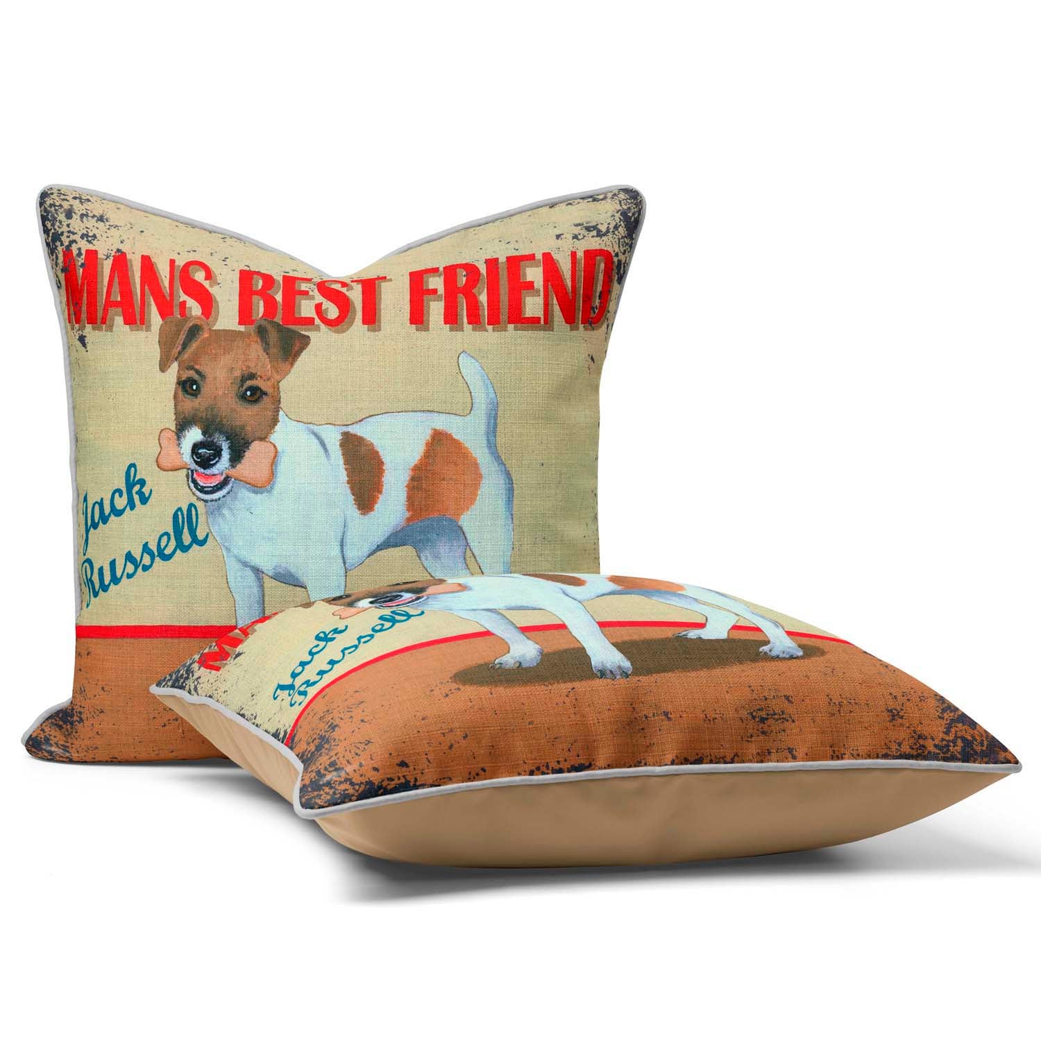 Jack Russell - Martin Wiscombe - Art Print Cushion