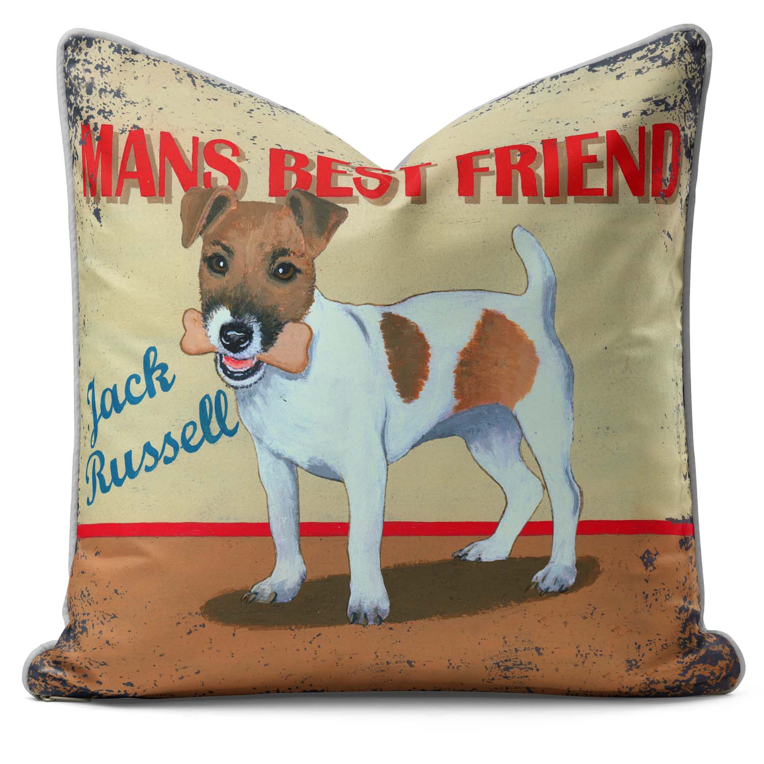 Jack Russell - Martin Wiscombe - Art Print Cushion