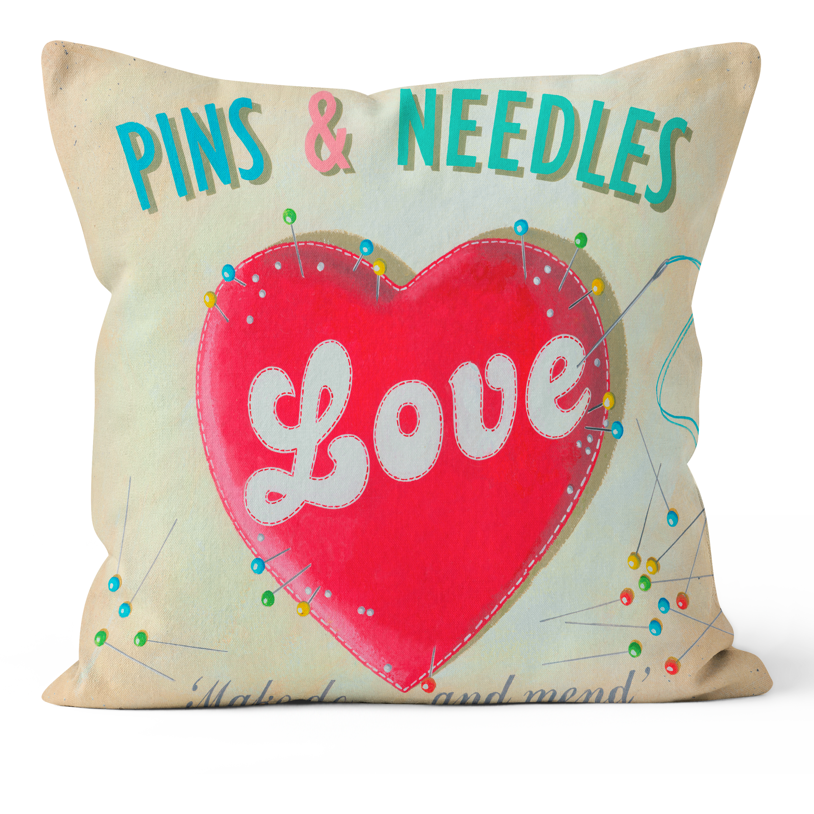 Pins & Needles - Martin Wiscombe - Art Print Cushion