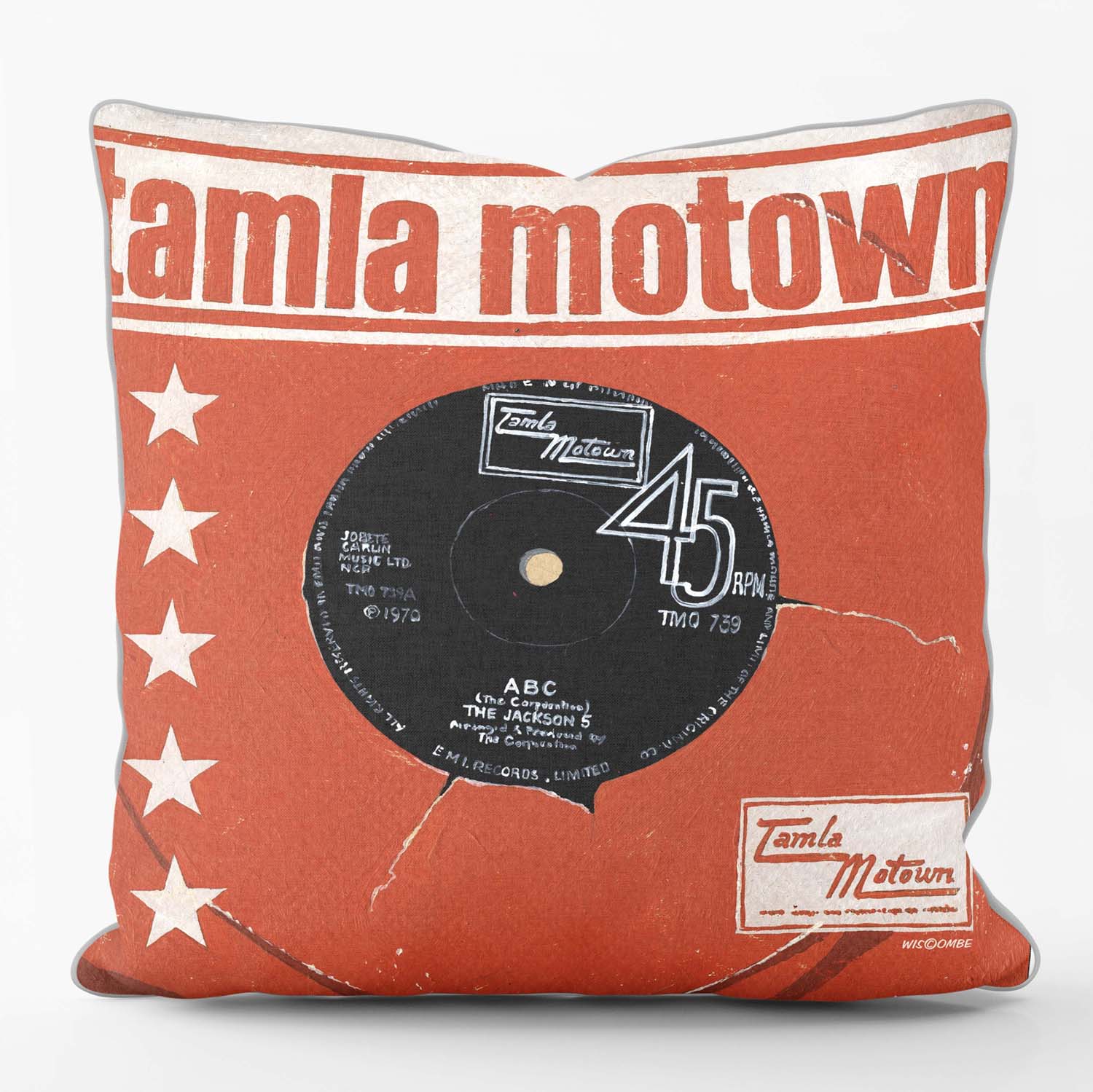 Tamla Motown ABC 45rpm - Martin Wiscombe - Classic Vinyl Cushion