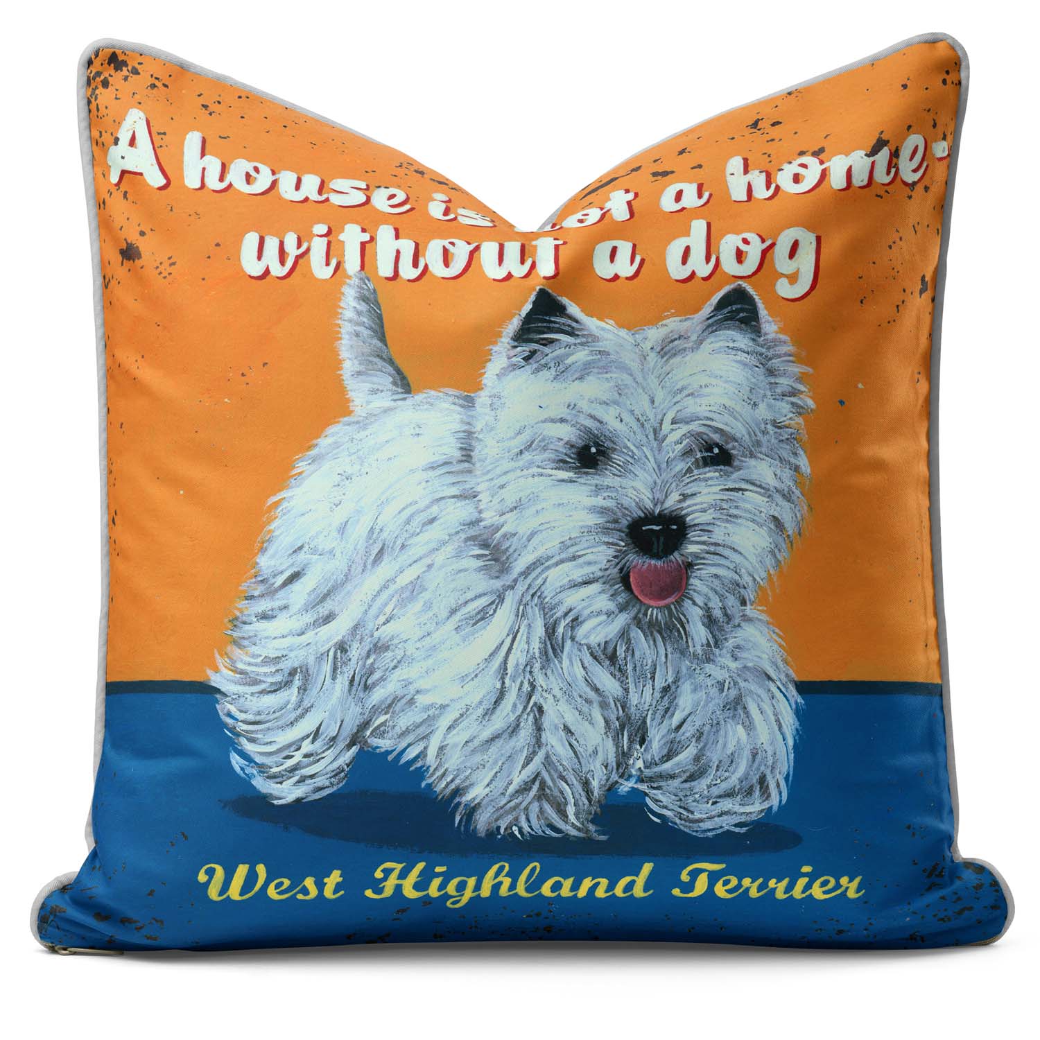 West Highland Terrier - British Retro Cushion