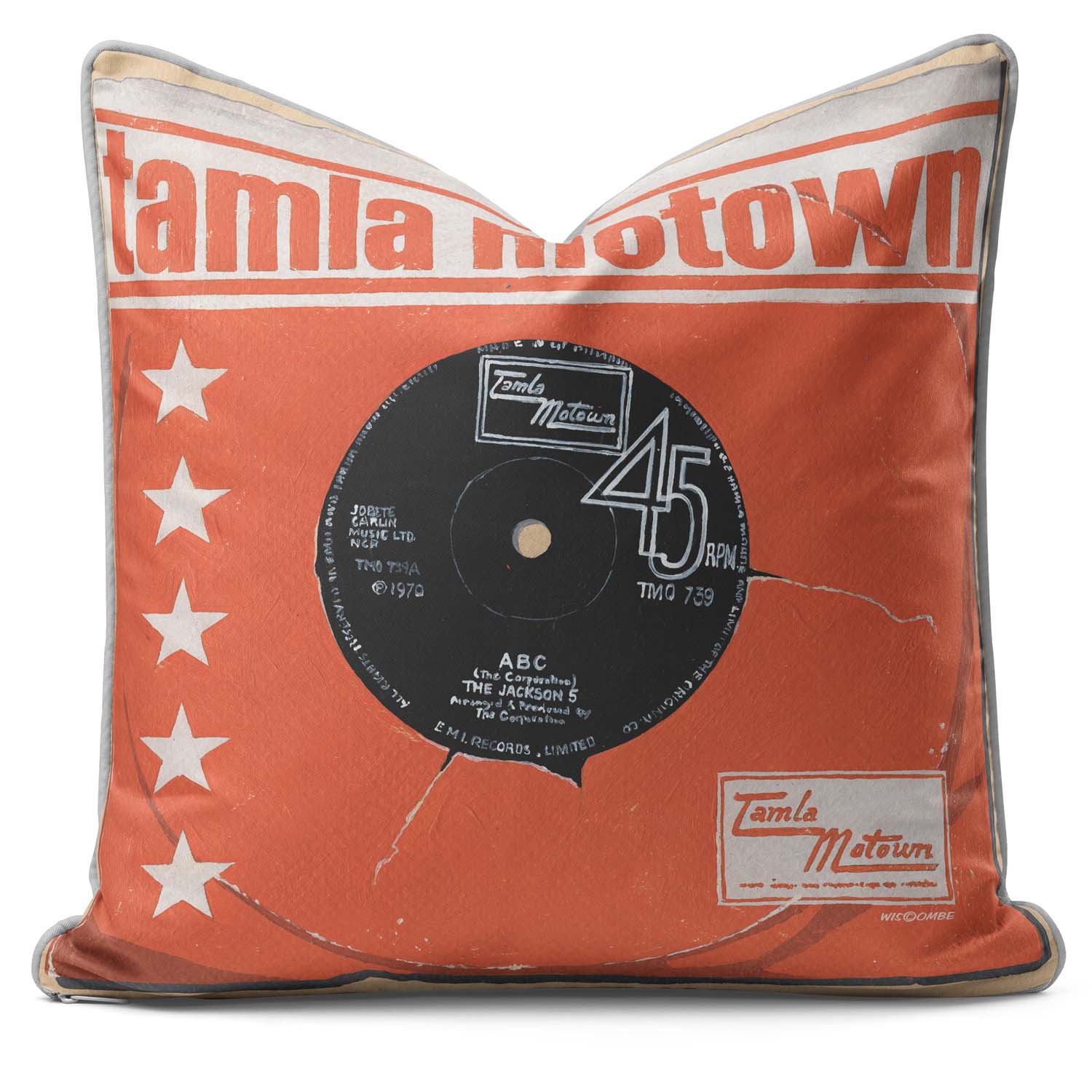 Tamla Motown ABC 45rpm - British Retro Cushion