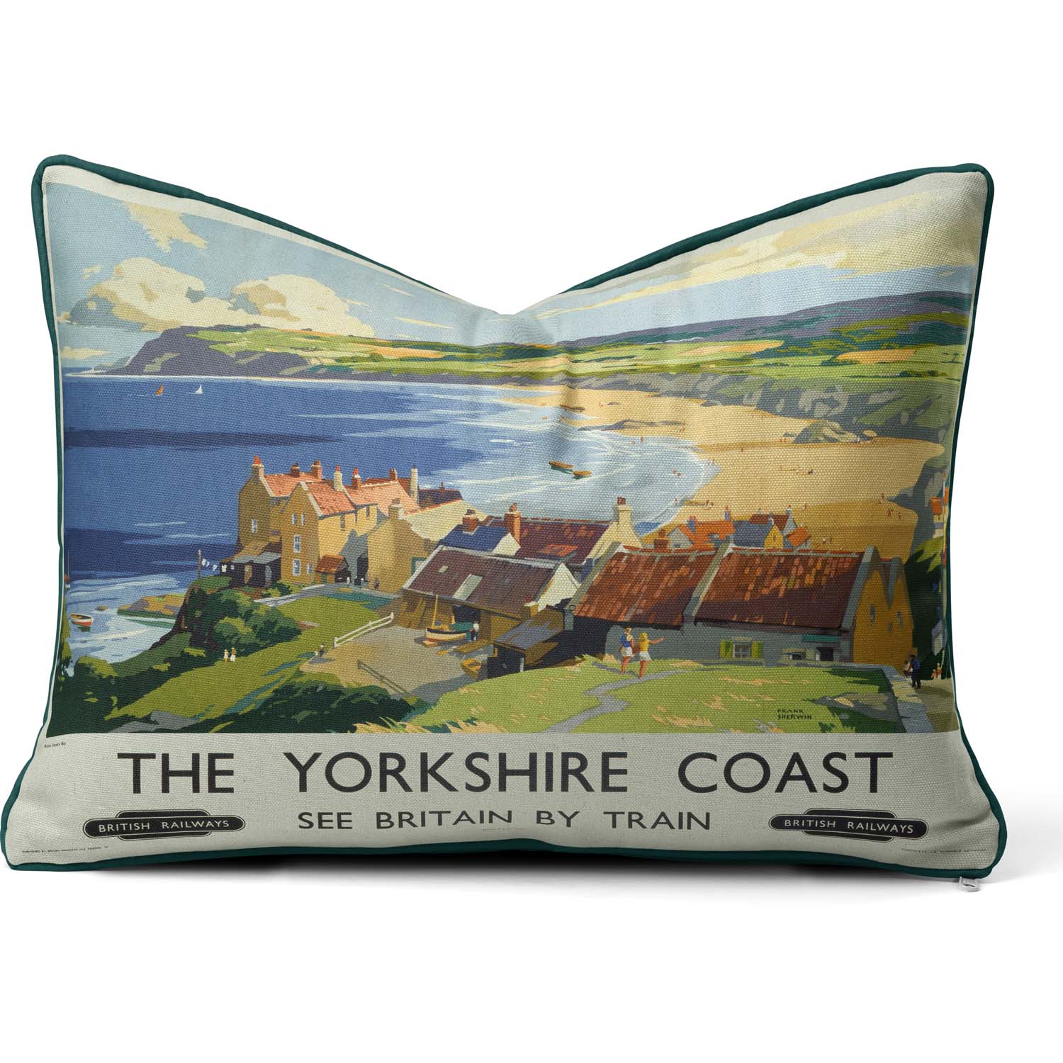 The Yorkshire Coast BR 1950s - National Railway Museum Cushion