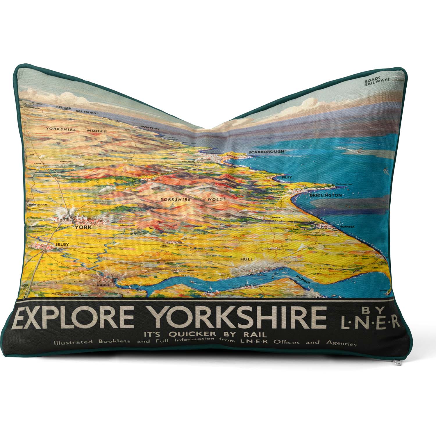 Explore Yorkshire LNER 1923-1947 - National Railway Museum Cushion