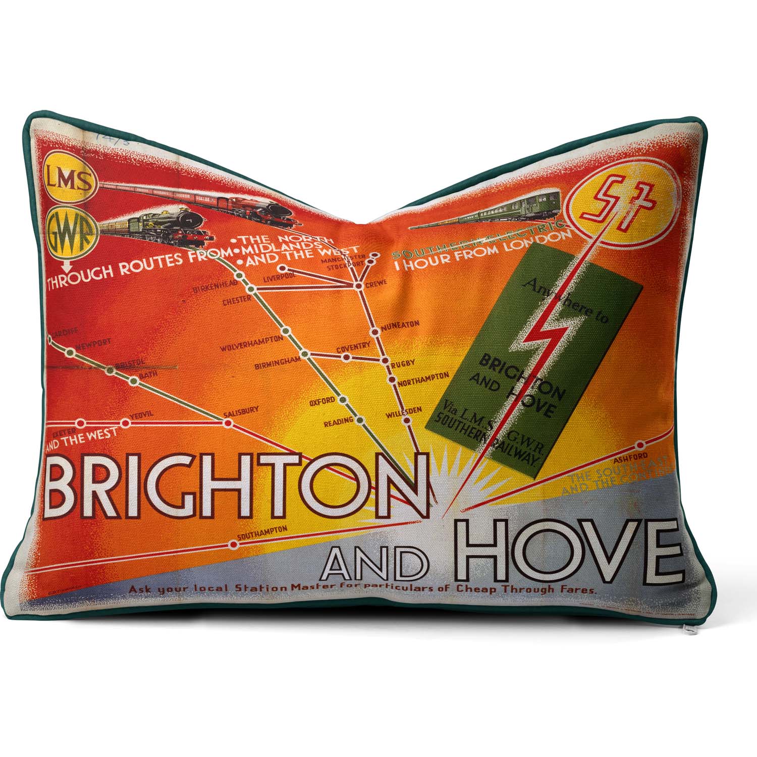 Brighton and Hove - National Railway Museum Cushion