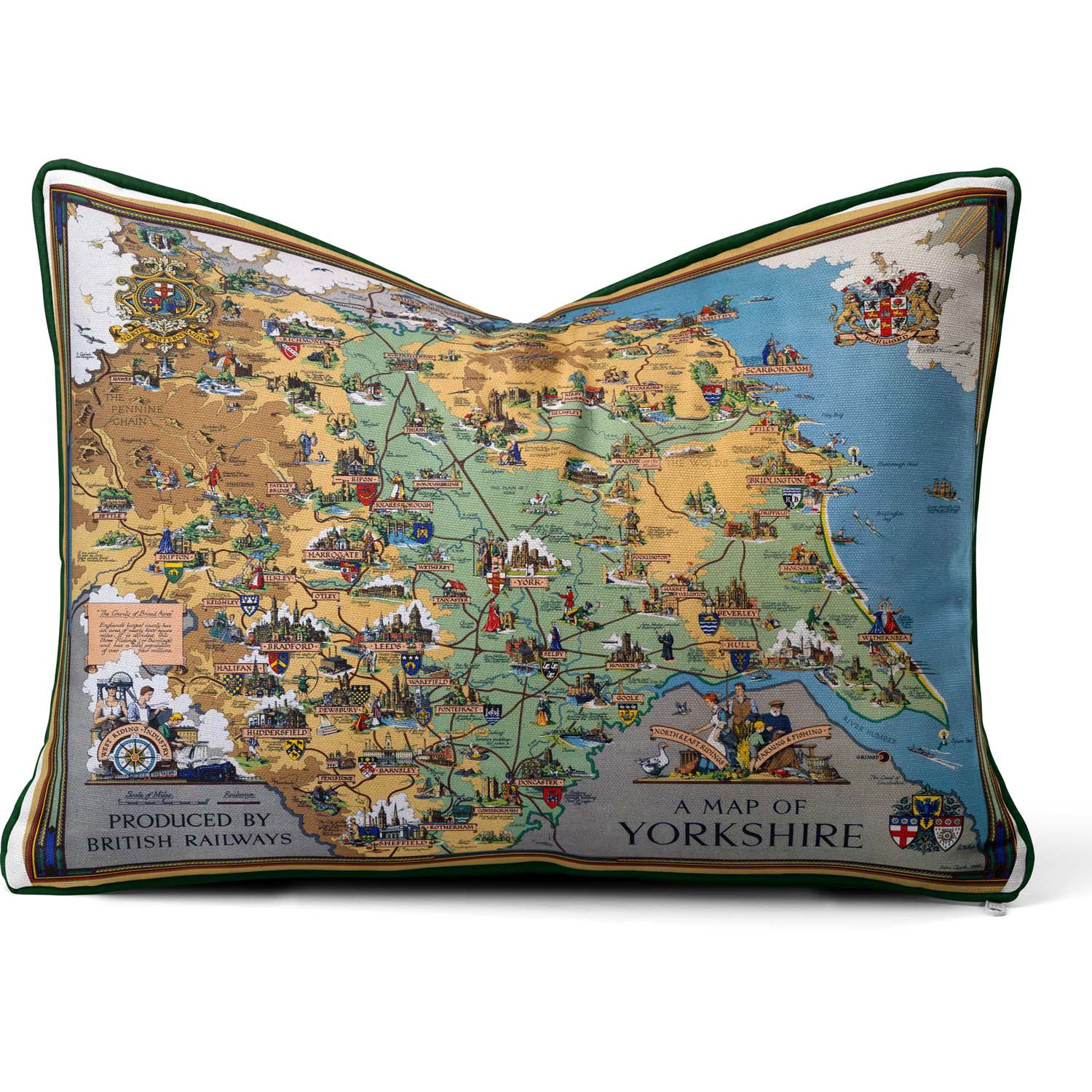 A Map of Yorkshire - National Railway Museum Cushion