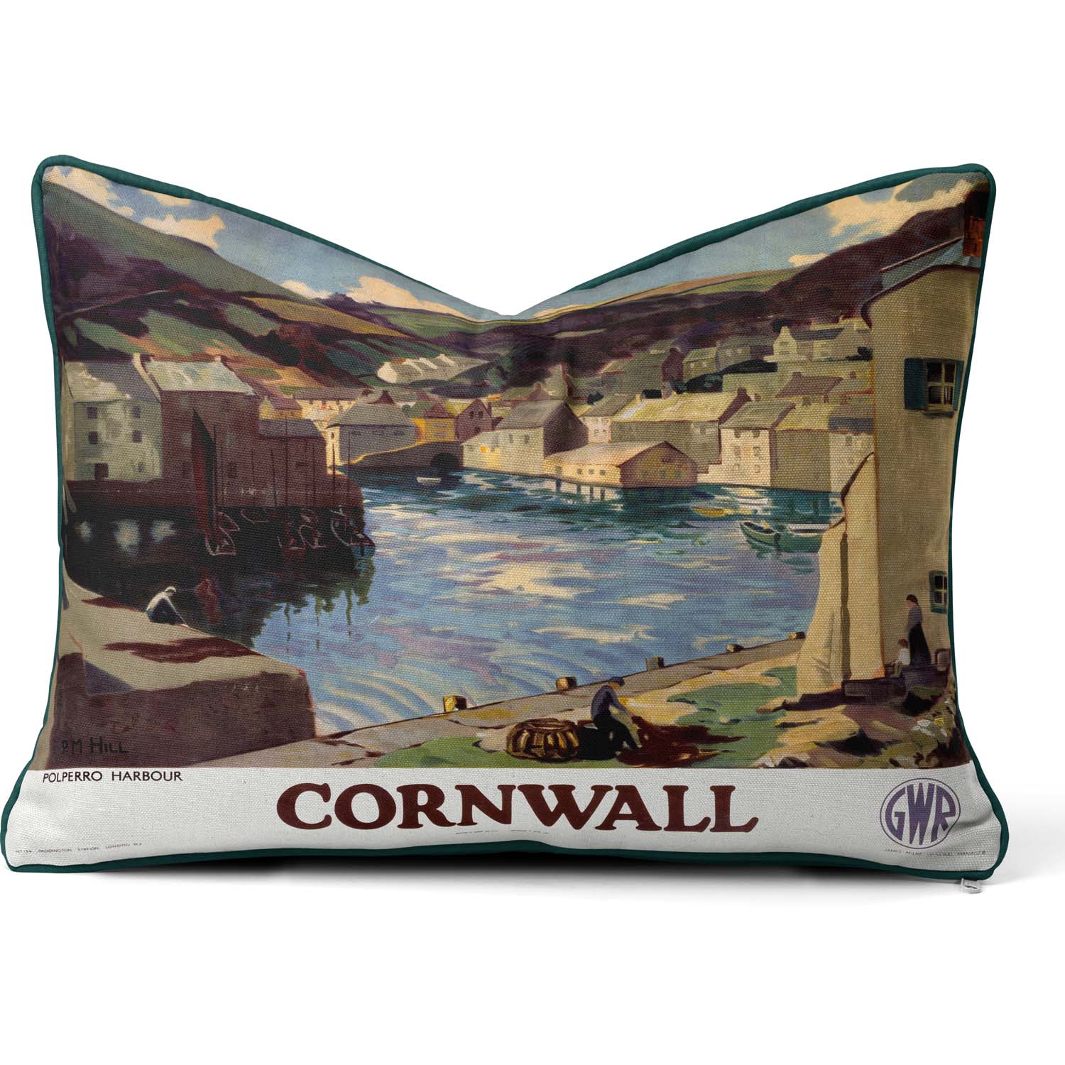 Polperro Harbour  - National Railways Museum Cushion