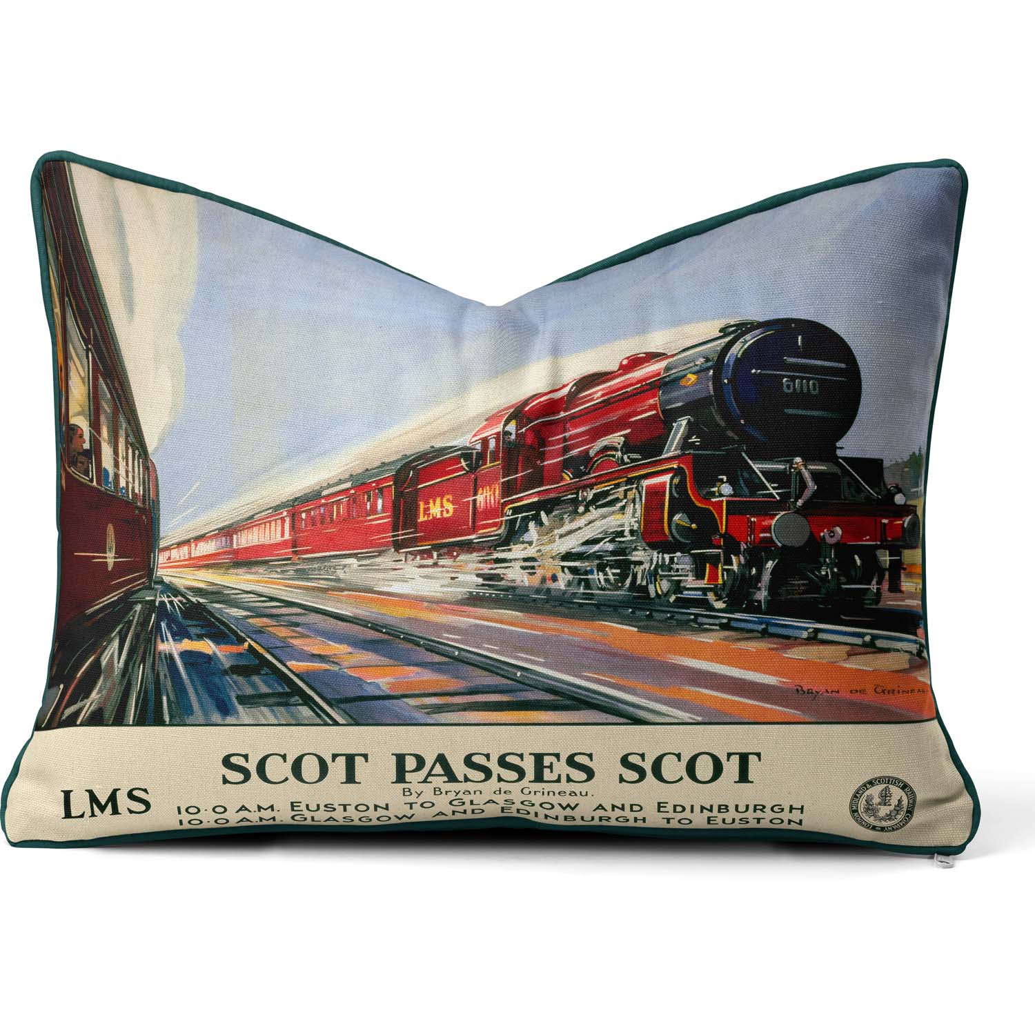 Scott passes Scott - National Railway Musuem Cushion