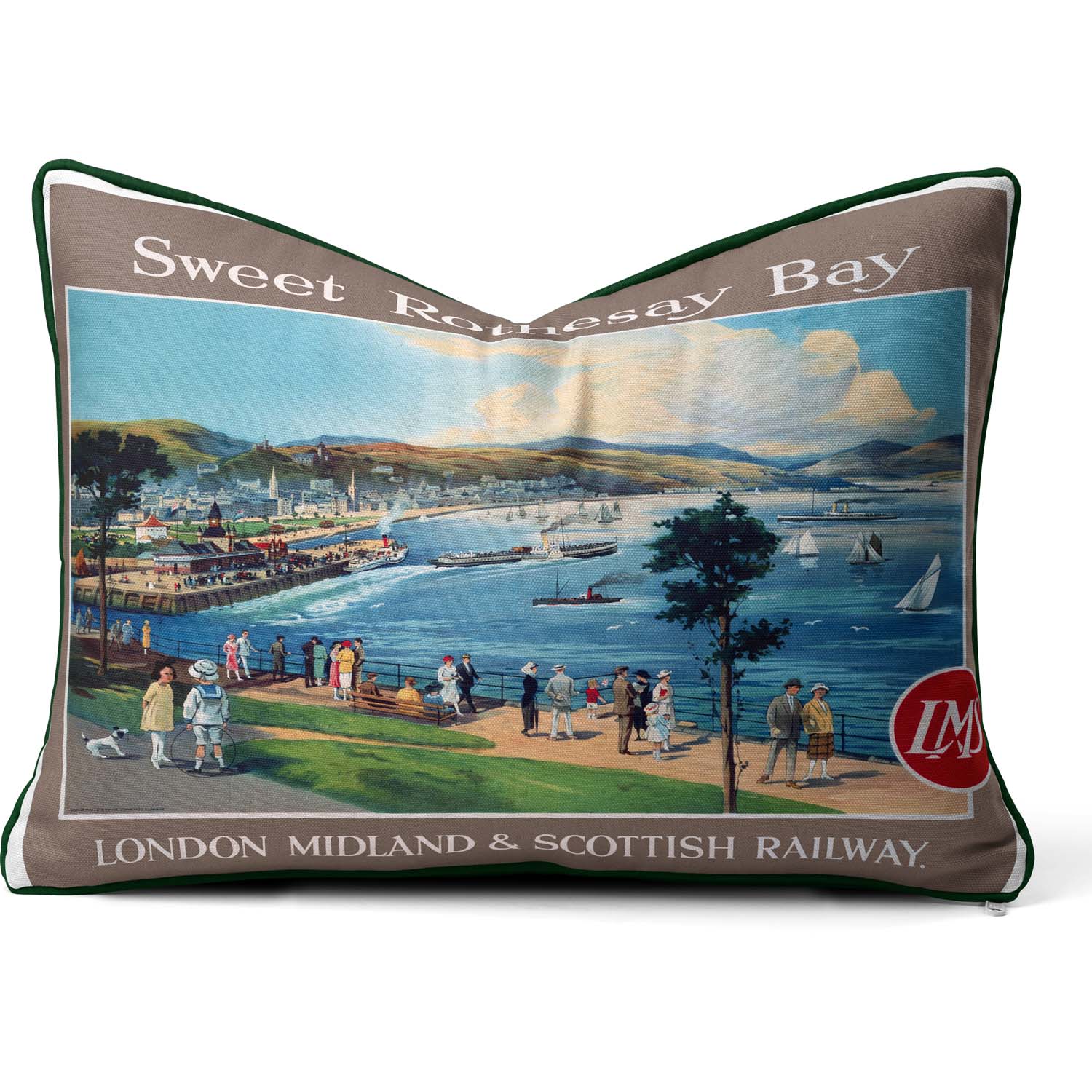 Sweet Rothesay Bay ,LMS 1923 -1947- National Railway Museum Cushion