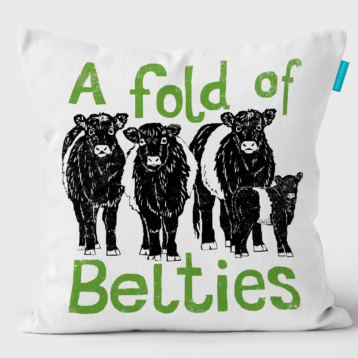 Fold of Belties - Collective Noun Cushion