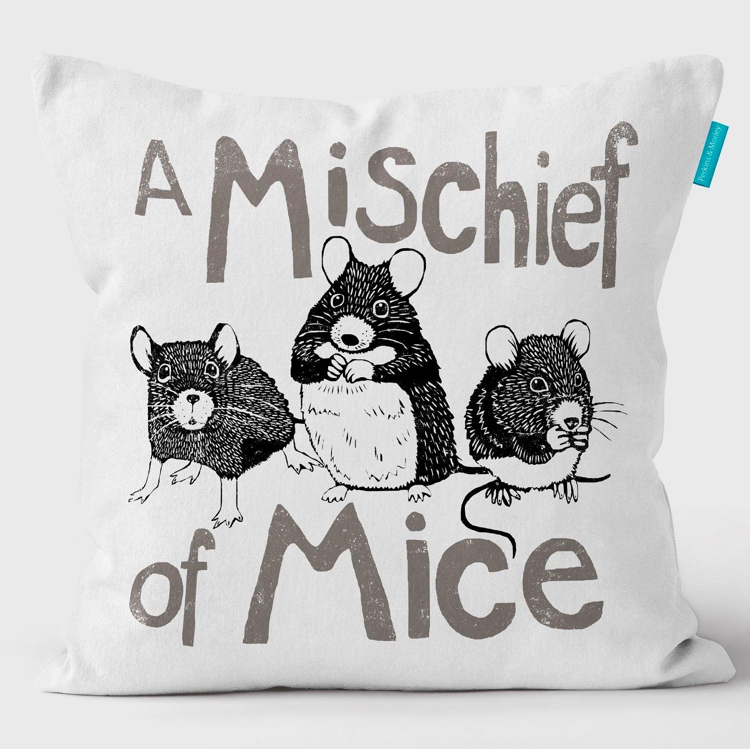 Mischief of Mice - Collective Noun Cushion