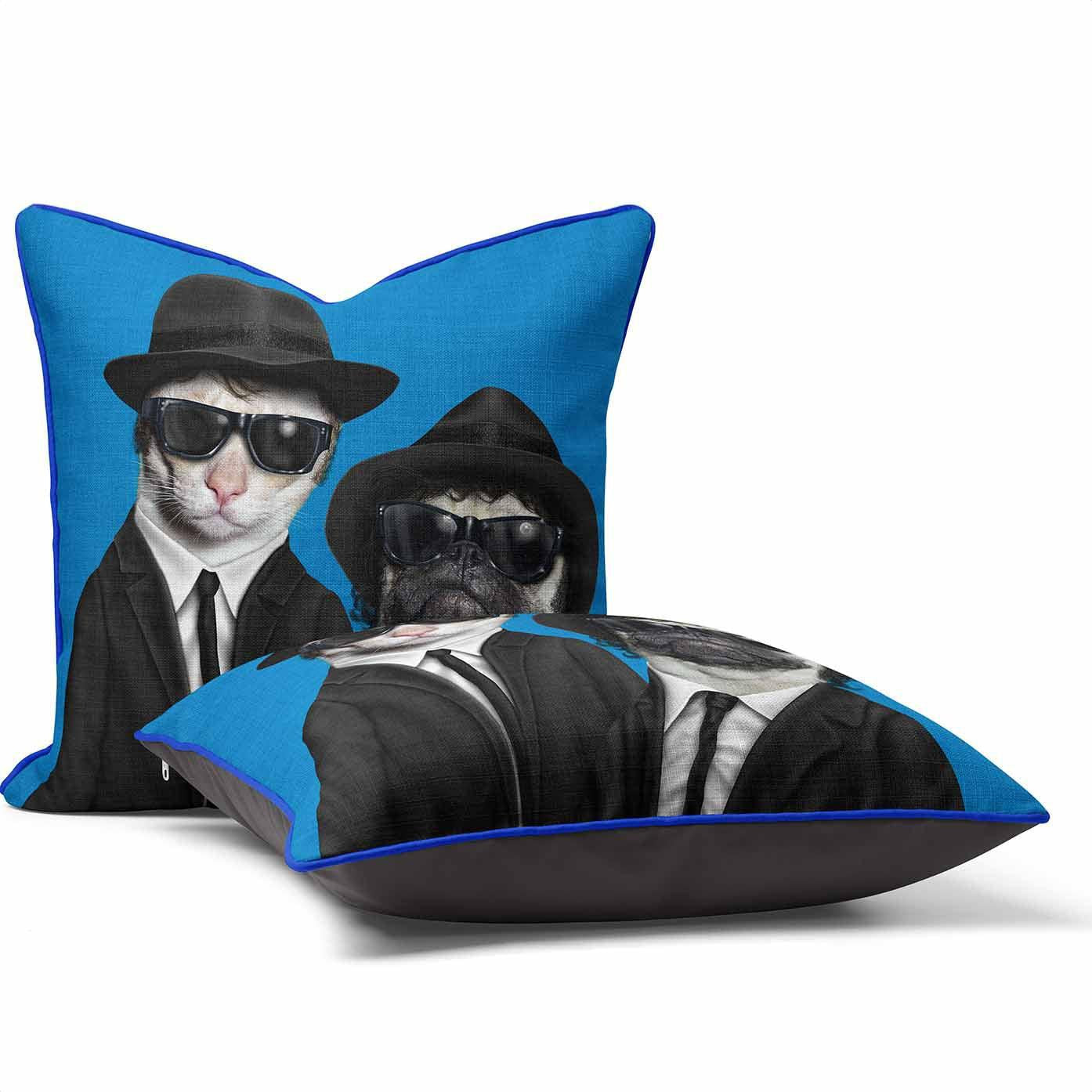 Brothers - Pets Rock Cushion